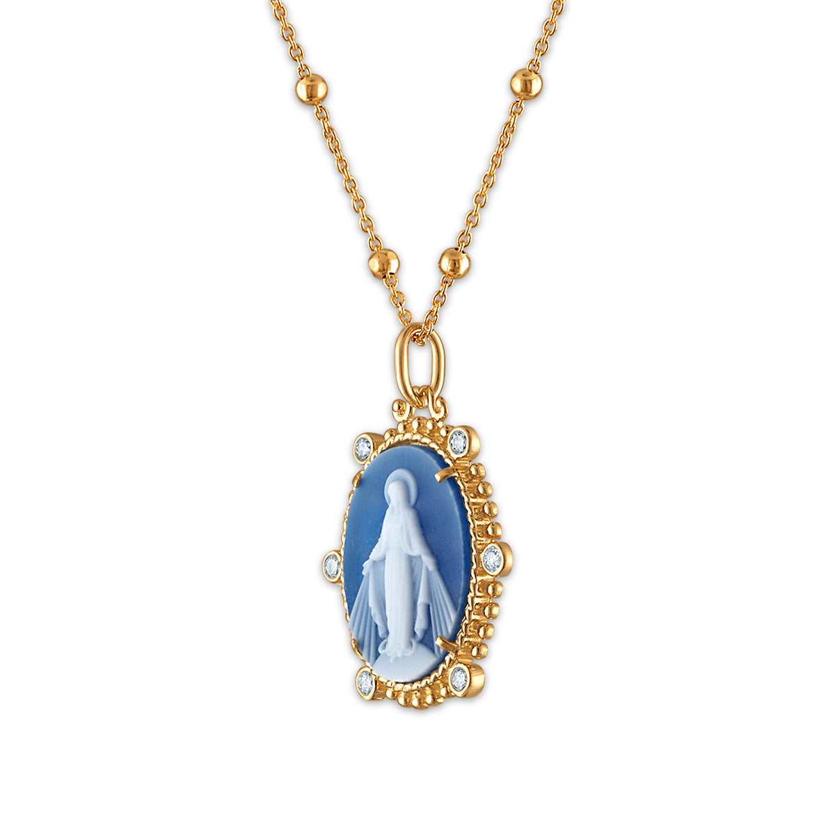 Imperial Miraculous Mary Medallion Necklaces