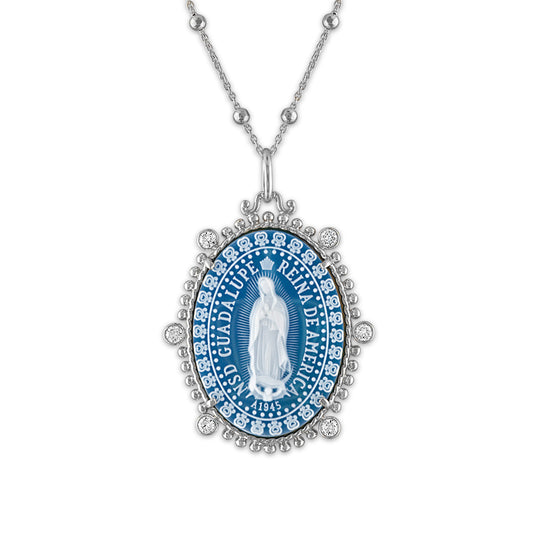 Reina Our Lady of Guadalupe Medallion - Limited Edition (Silver) Necklaces