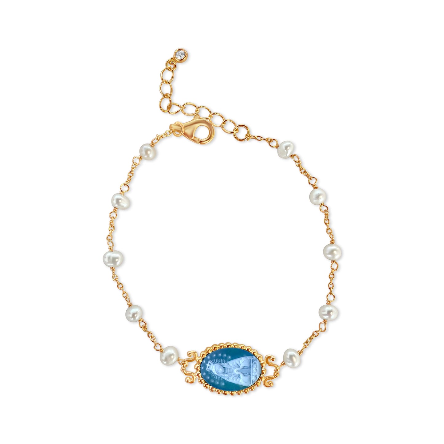 Altagracia Pearl Rosary Bracelet