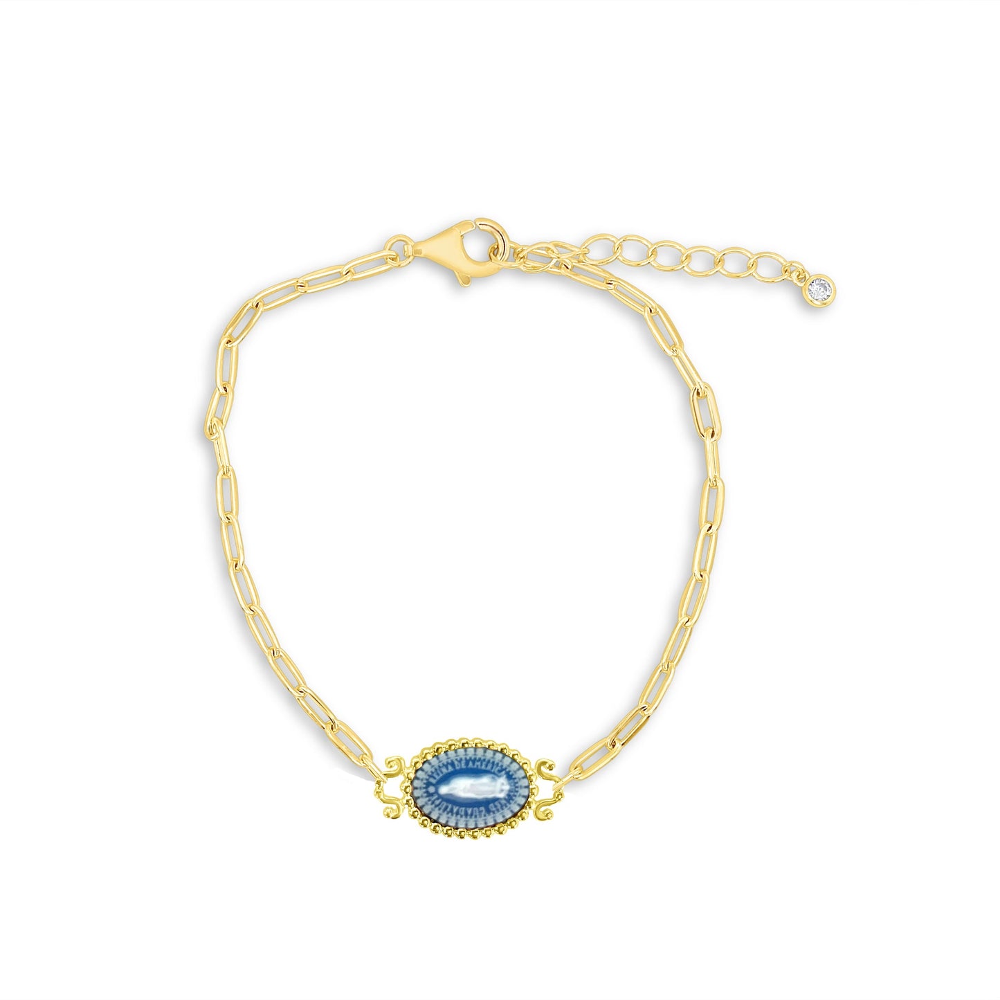 Our Lady of Guadalupe Paper Clip Bracelet