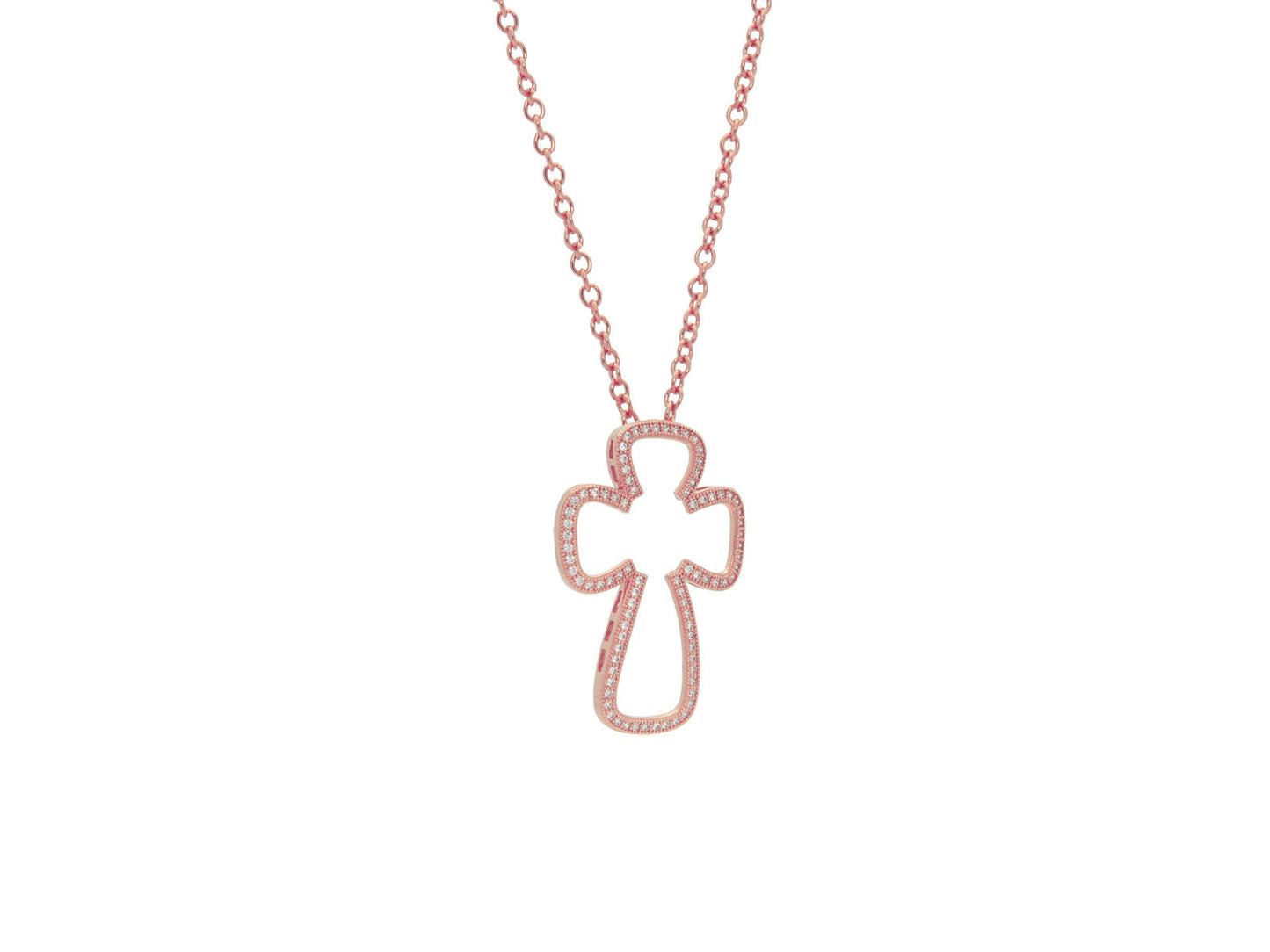 Open Cross Necklace Necklaces