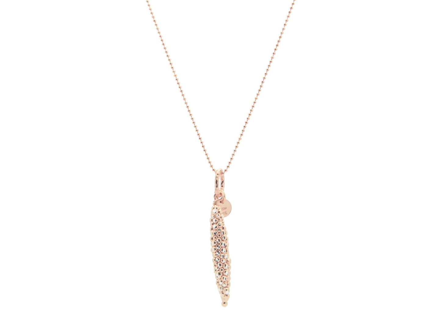 Diamond Cut Submarine Pendant in Rose Gold Plated Silver Necklaces