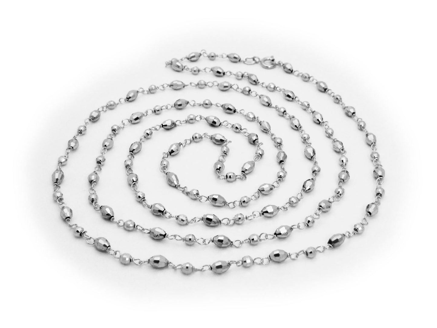 Silver Hematite Nuggets Necklace Necklaces