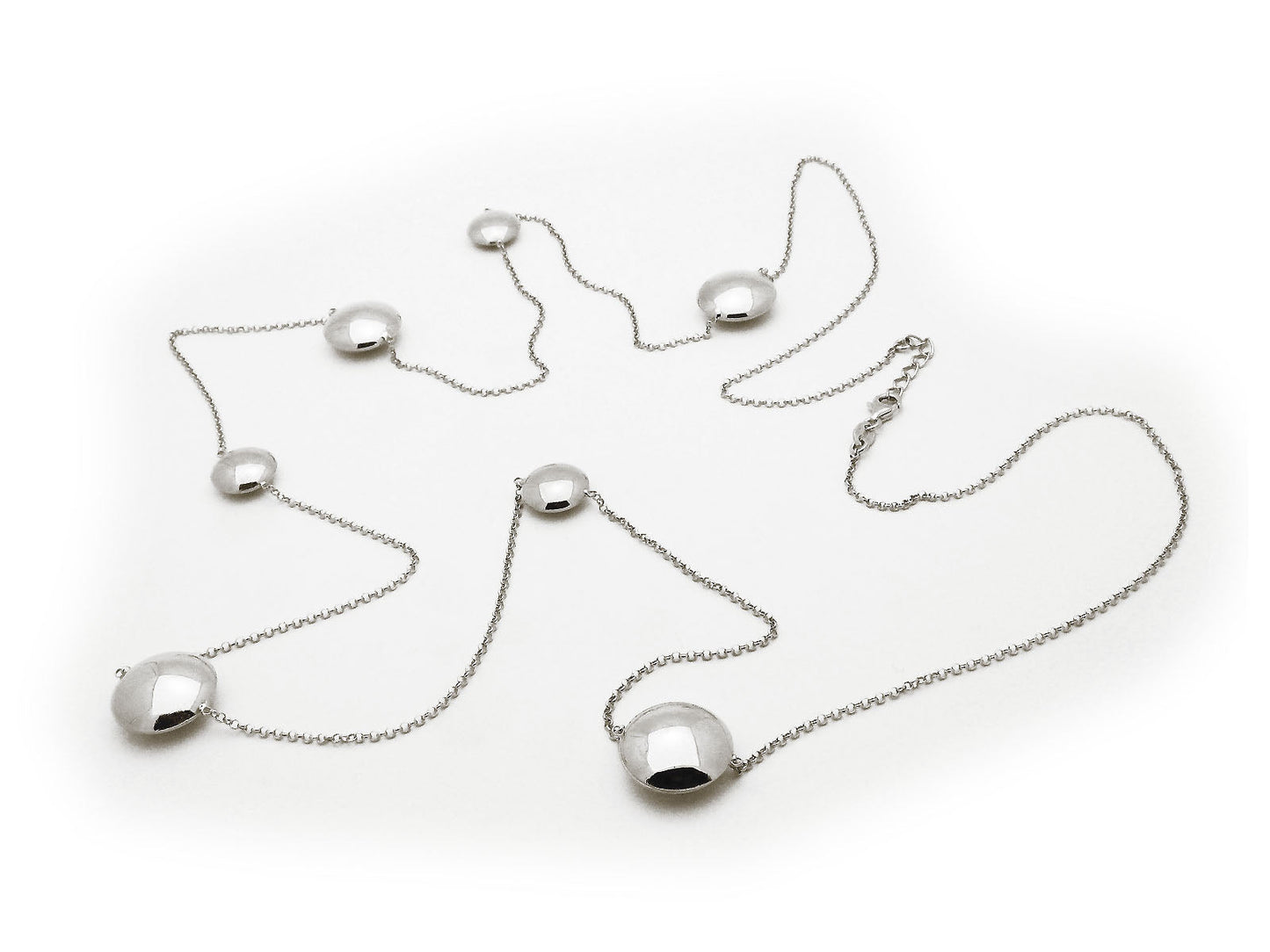 Art Disc Station Necklace, Length: 42 Inches Necklaces