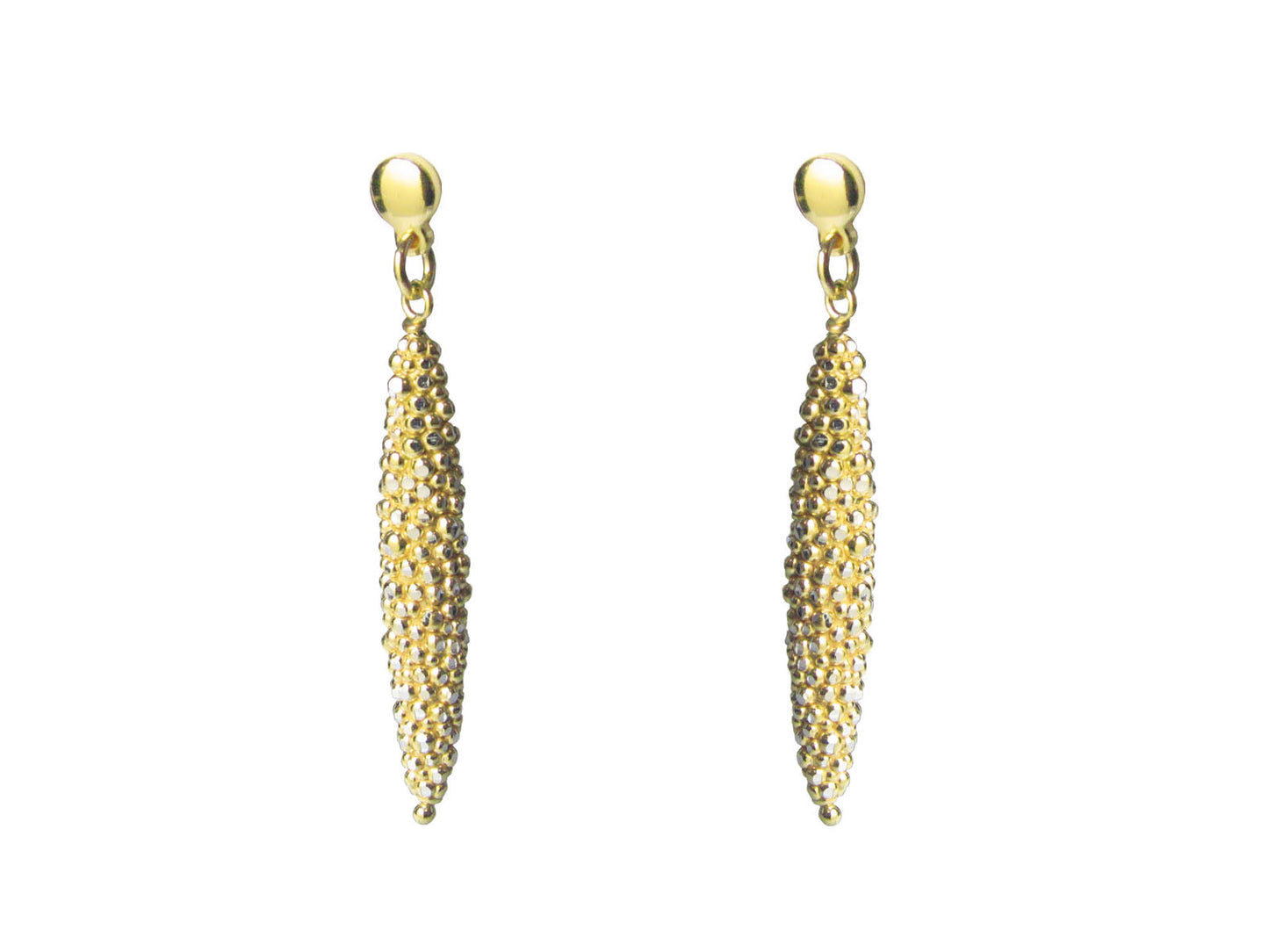 Diamond Cut Submarine Earrings in Vermeil Earrings