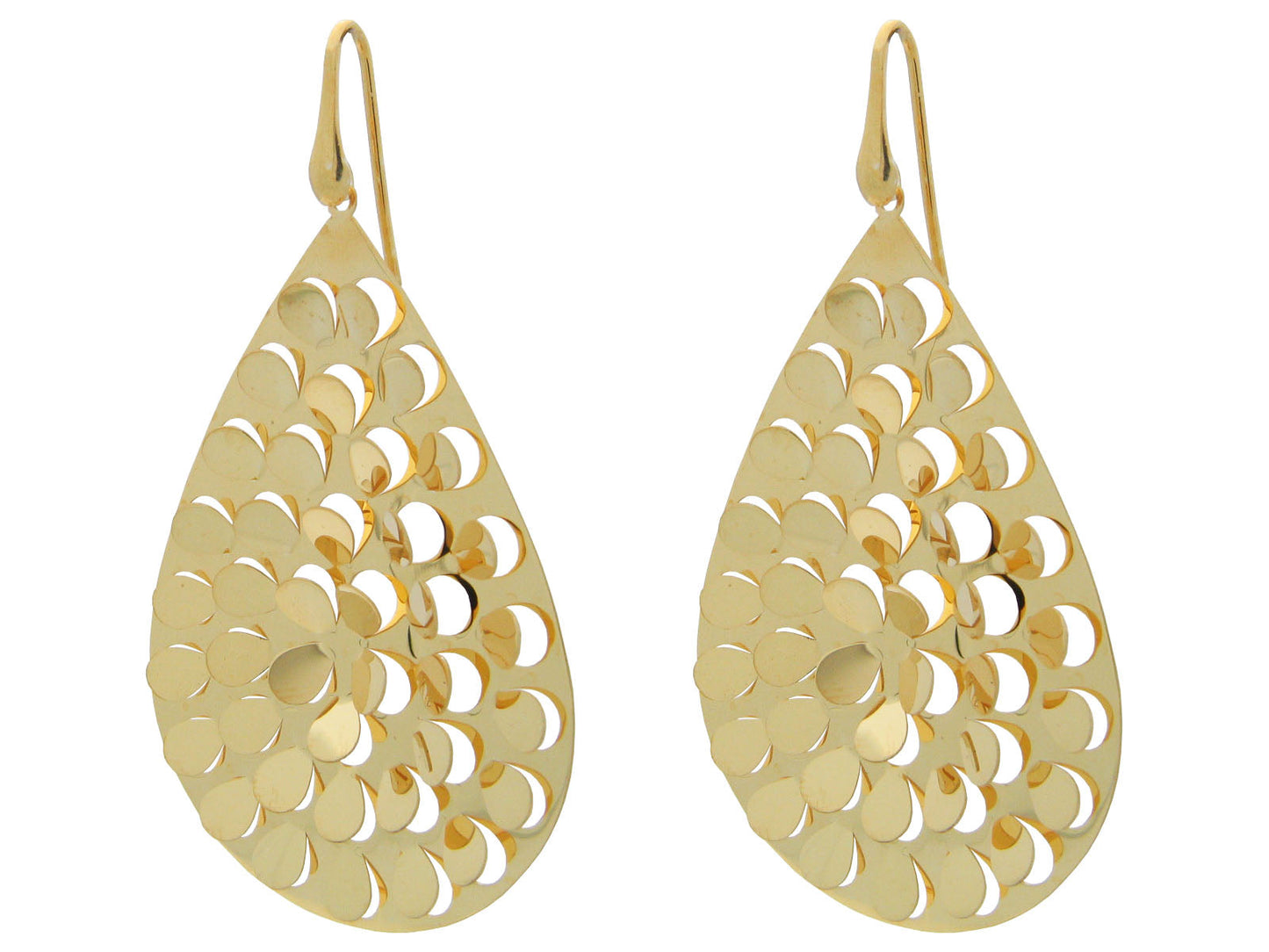 Fluttering Gold Hook Earrings Earrings