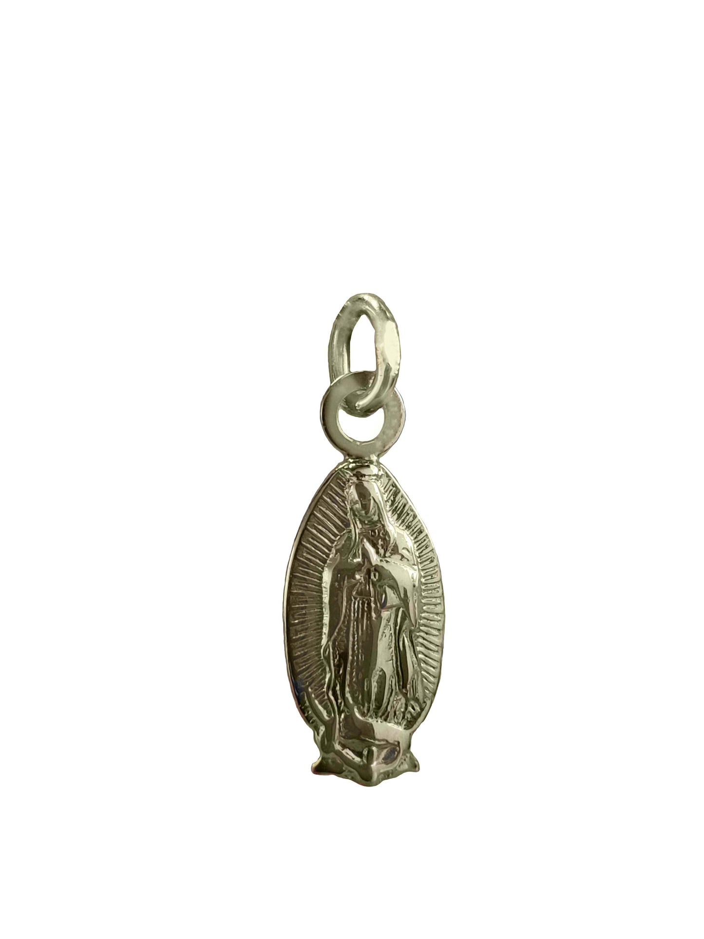 18k Gold Mini Virgen de Guadalupe Pendant Pendants