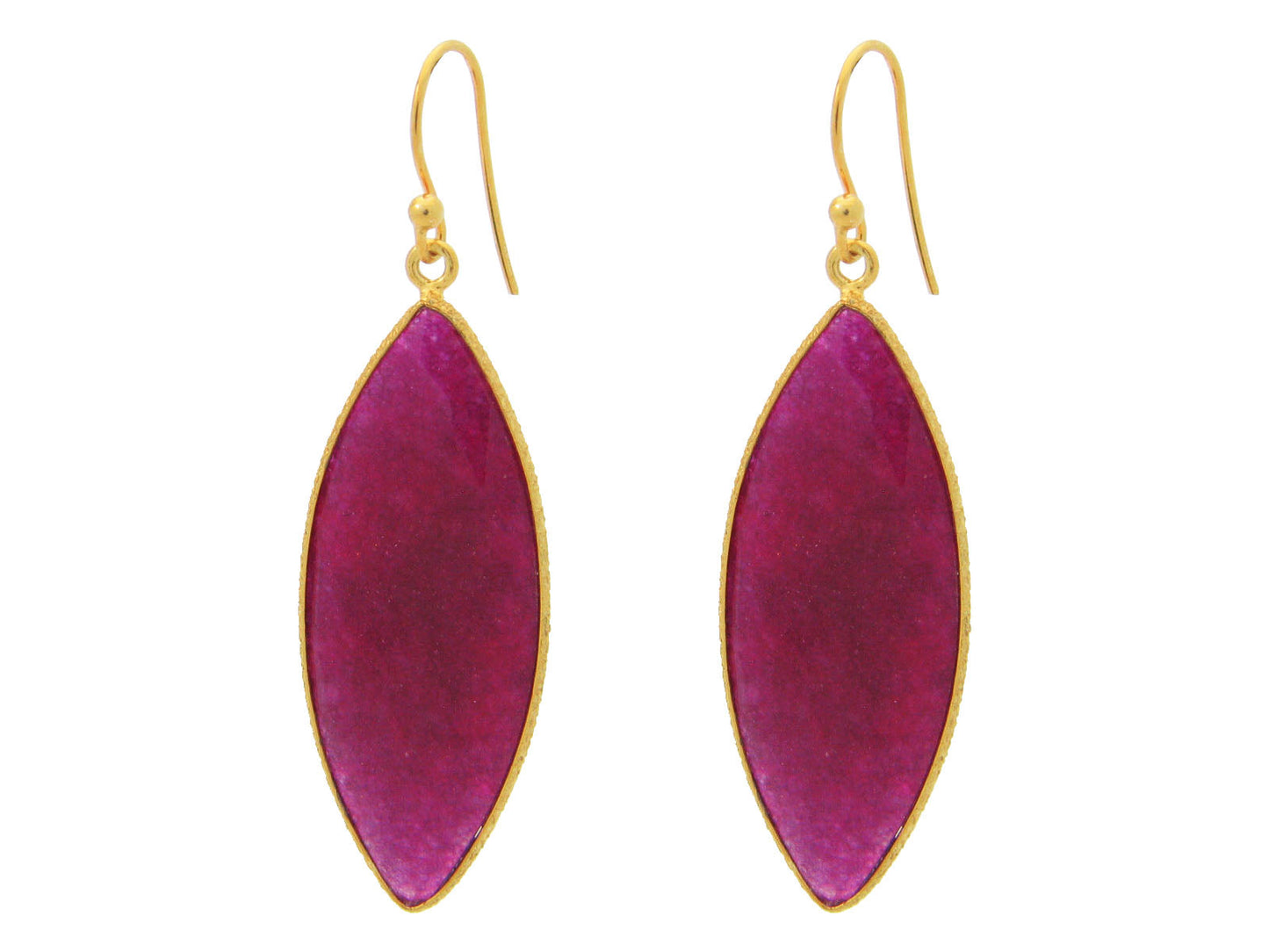 Marquise Rubelite Hook Earrings Earrings