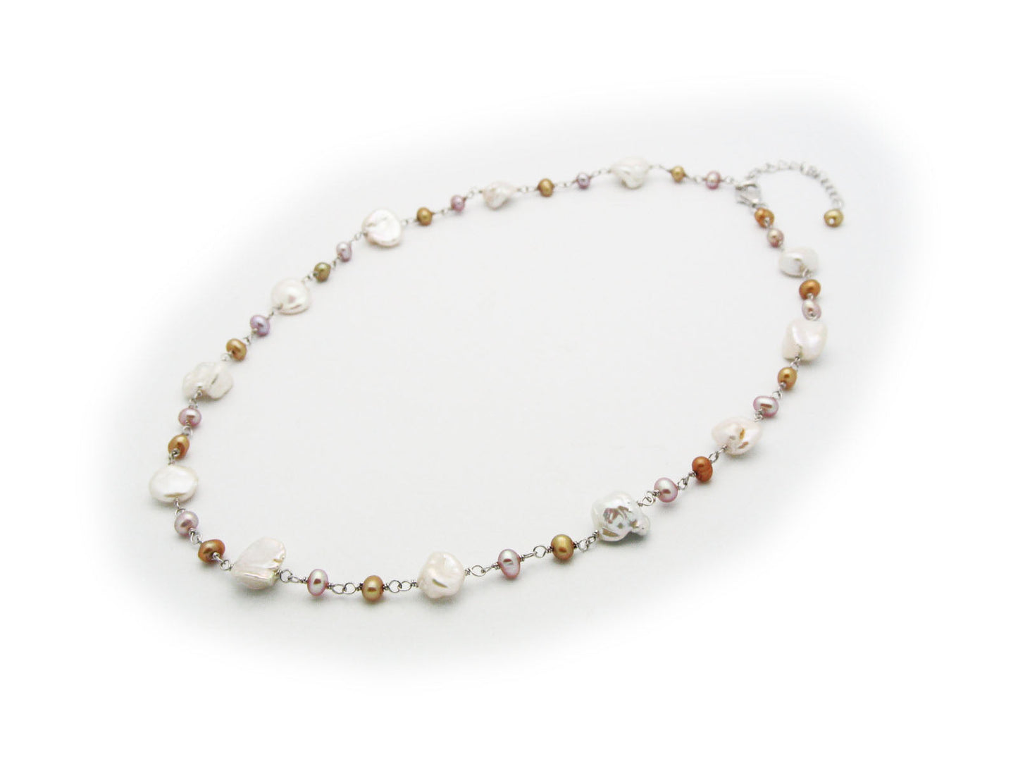 Colorful Keshi Pearls Necklace Necklaces