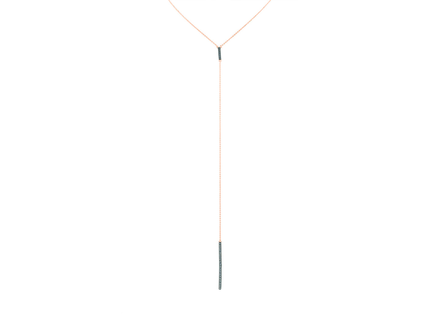 Long CZ Lariat Necklace Necklaces