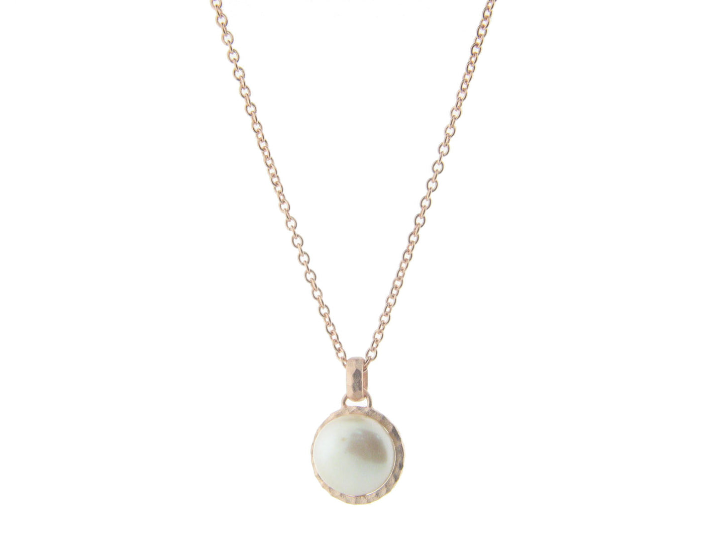 Delicate Rose Coin Pearl Necklace Necklaces