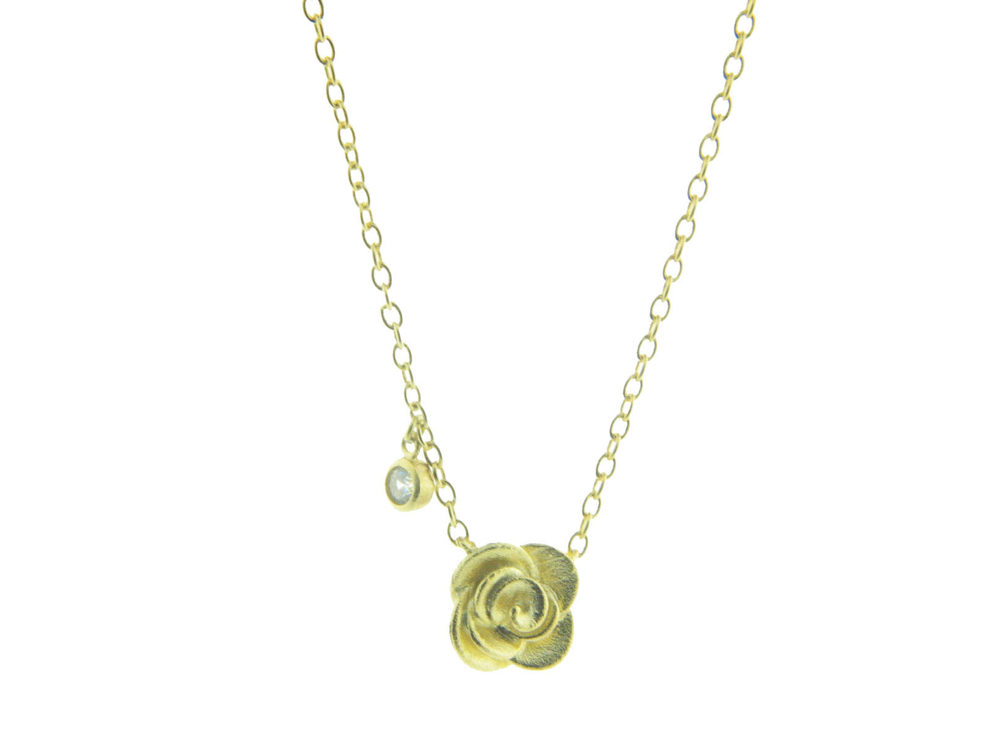 Dangling Golden Flower Necklace Necklaces