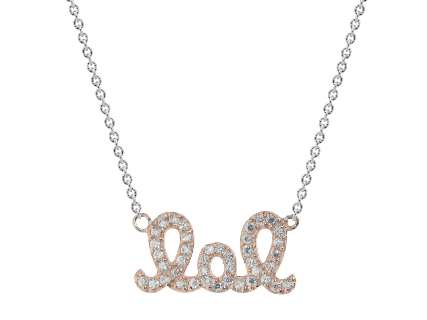Sparkling LOL Necklace (Rose Gold Plated) Necklaces