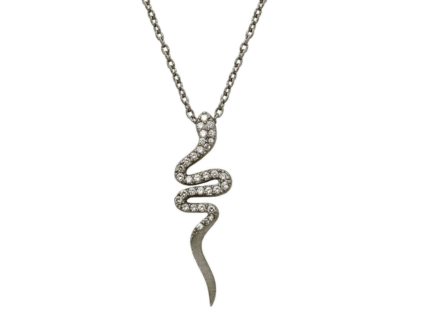 Midnight Cobra Snake Pendant Necklace Necklaces