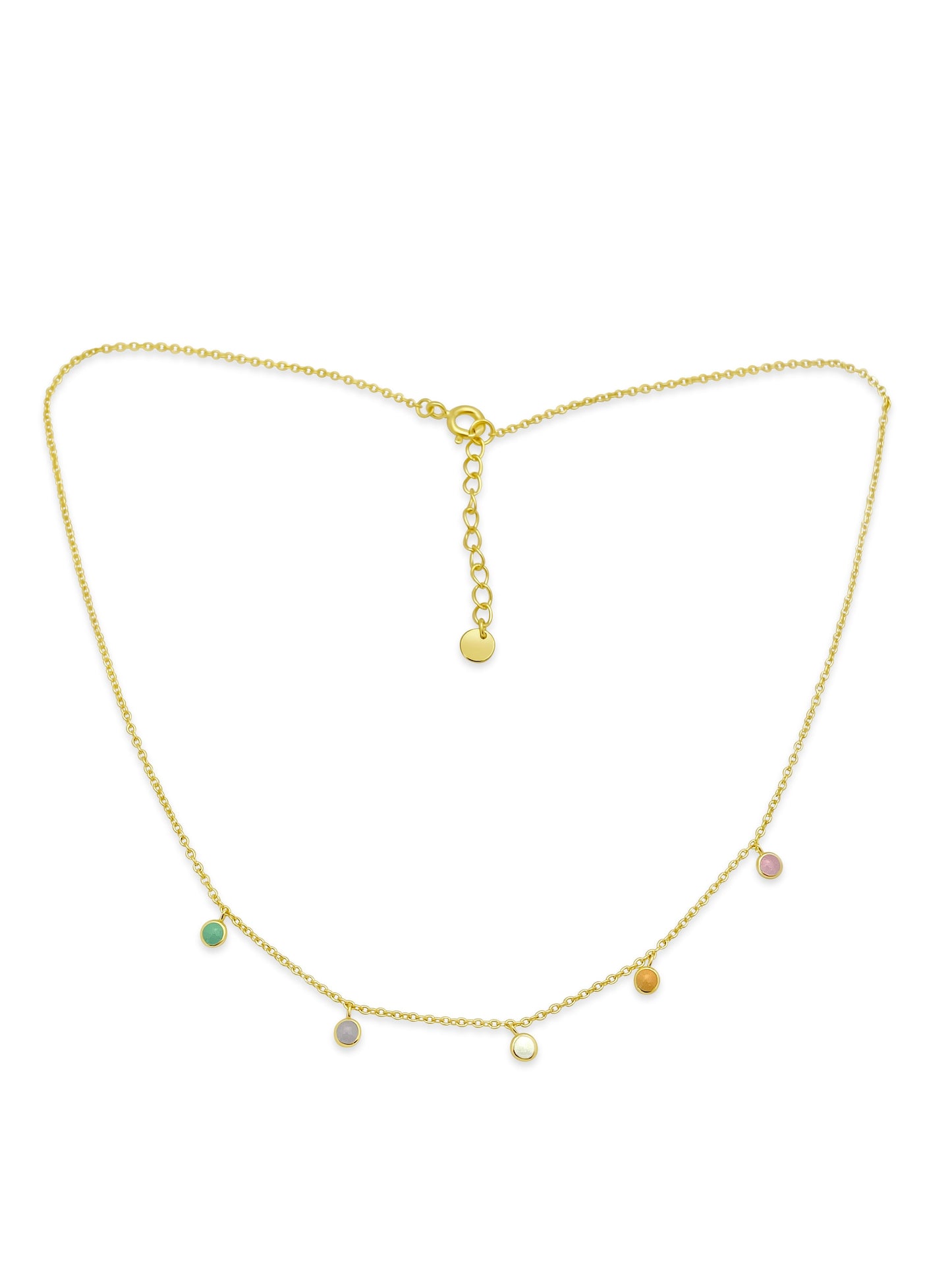 Enamel Candy Dots Necklace NECKLACES