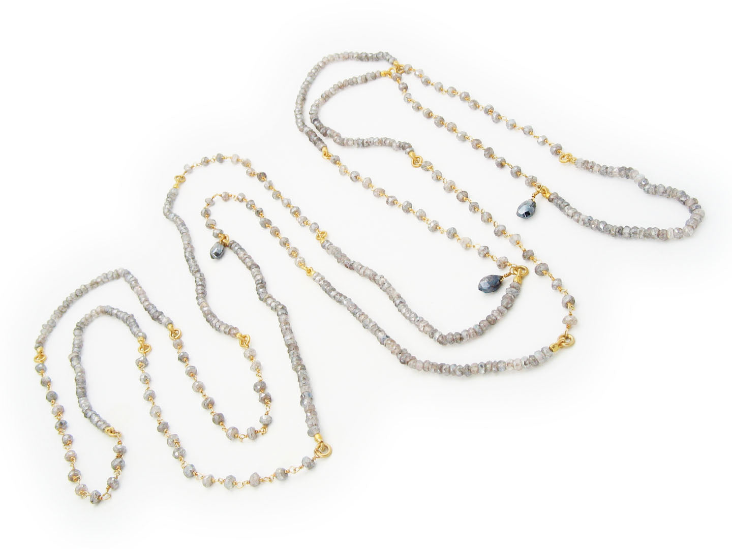 Long Smoky Quartz Drop Necklace Necklaces