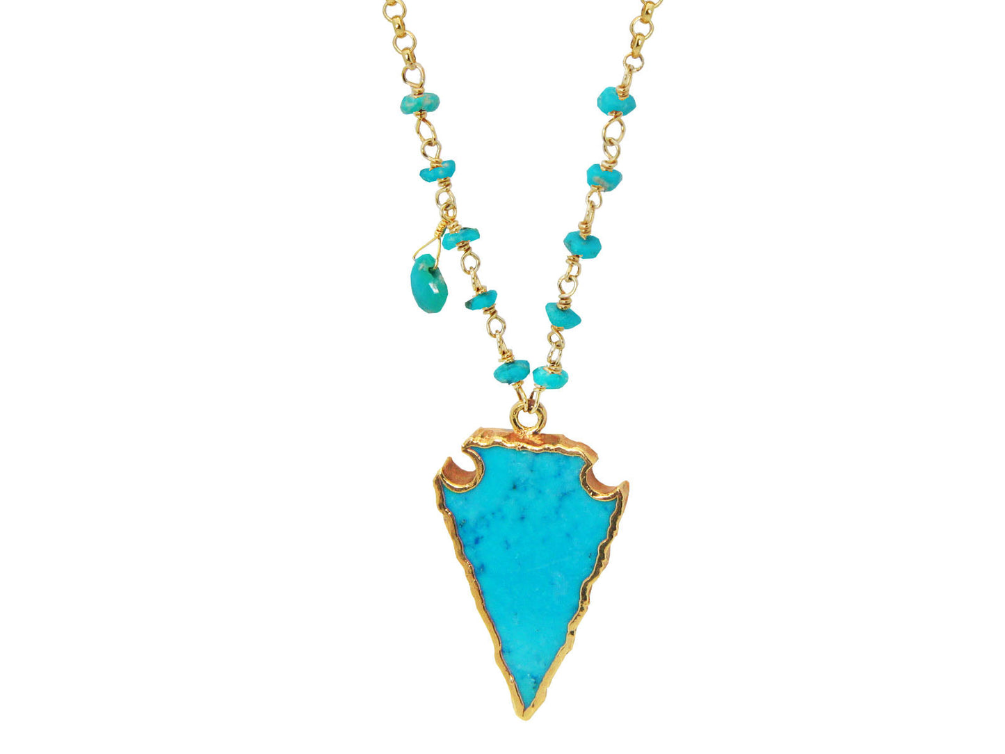 Turquoise Arrowhead Necklace Necklaces