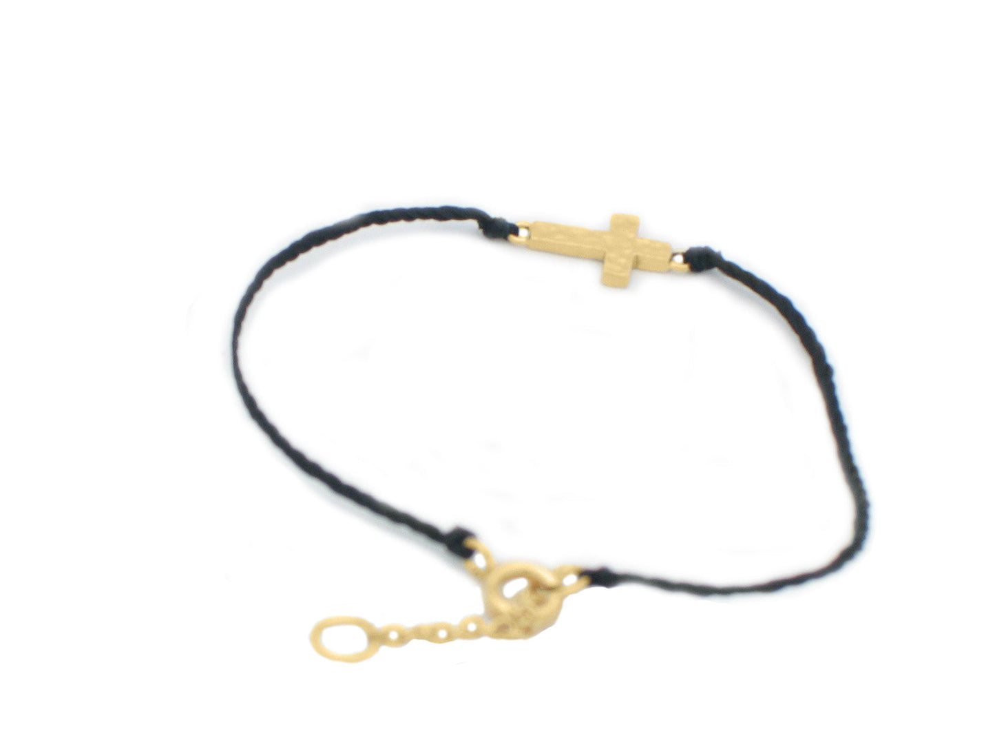 Golden Cross Cord Bracelet Bracelets