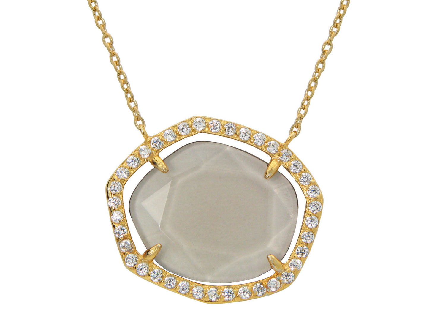 Freeformed Smoky Glass Necklace Necklaces