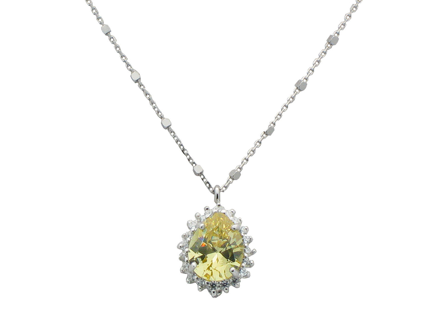Almond Canary Pendant Necklace Necklaces