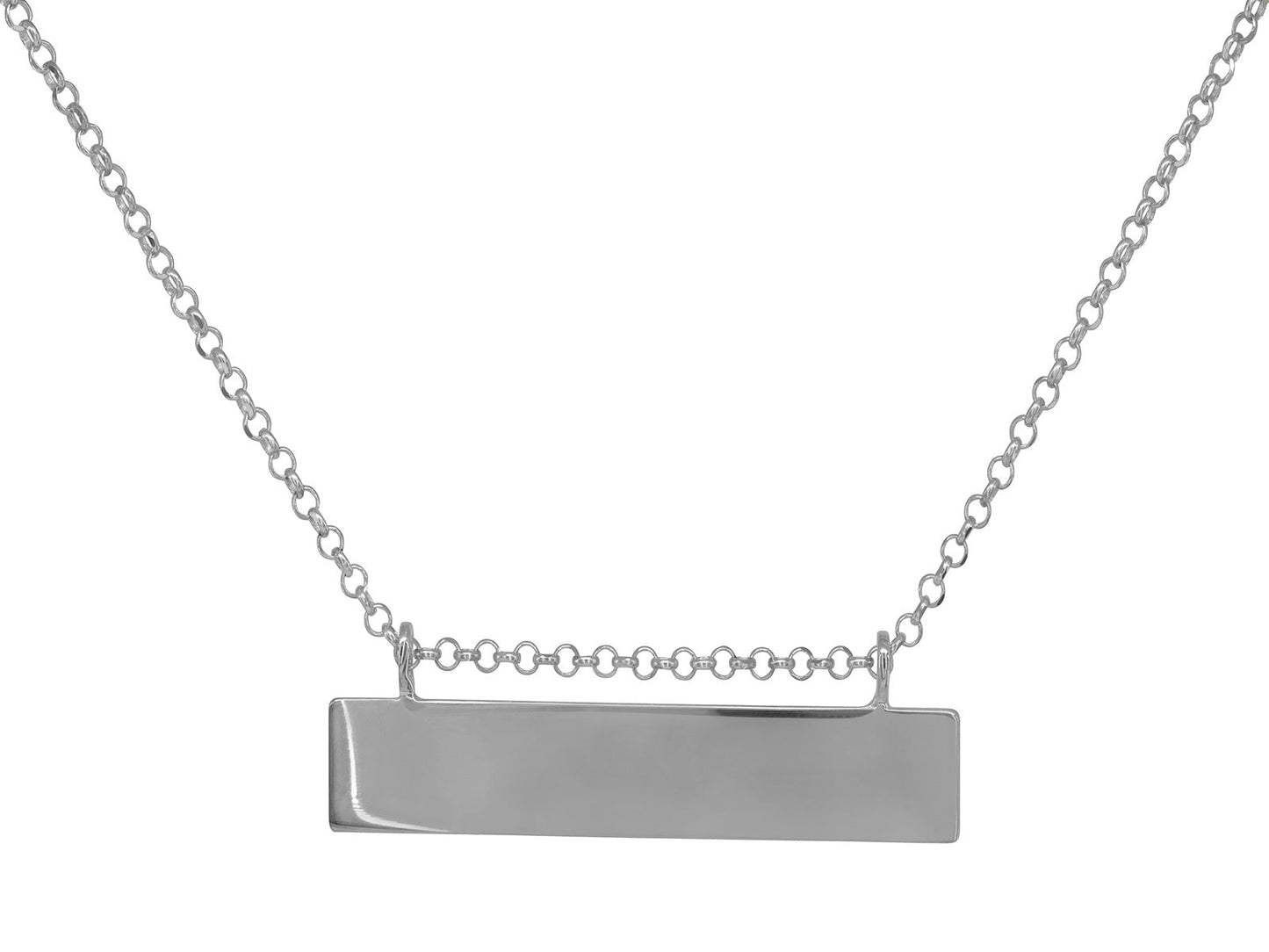 Engravable Nameplate ID Necklace Necklaces