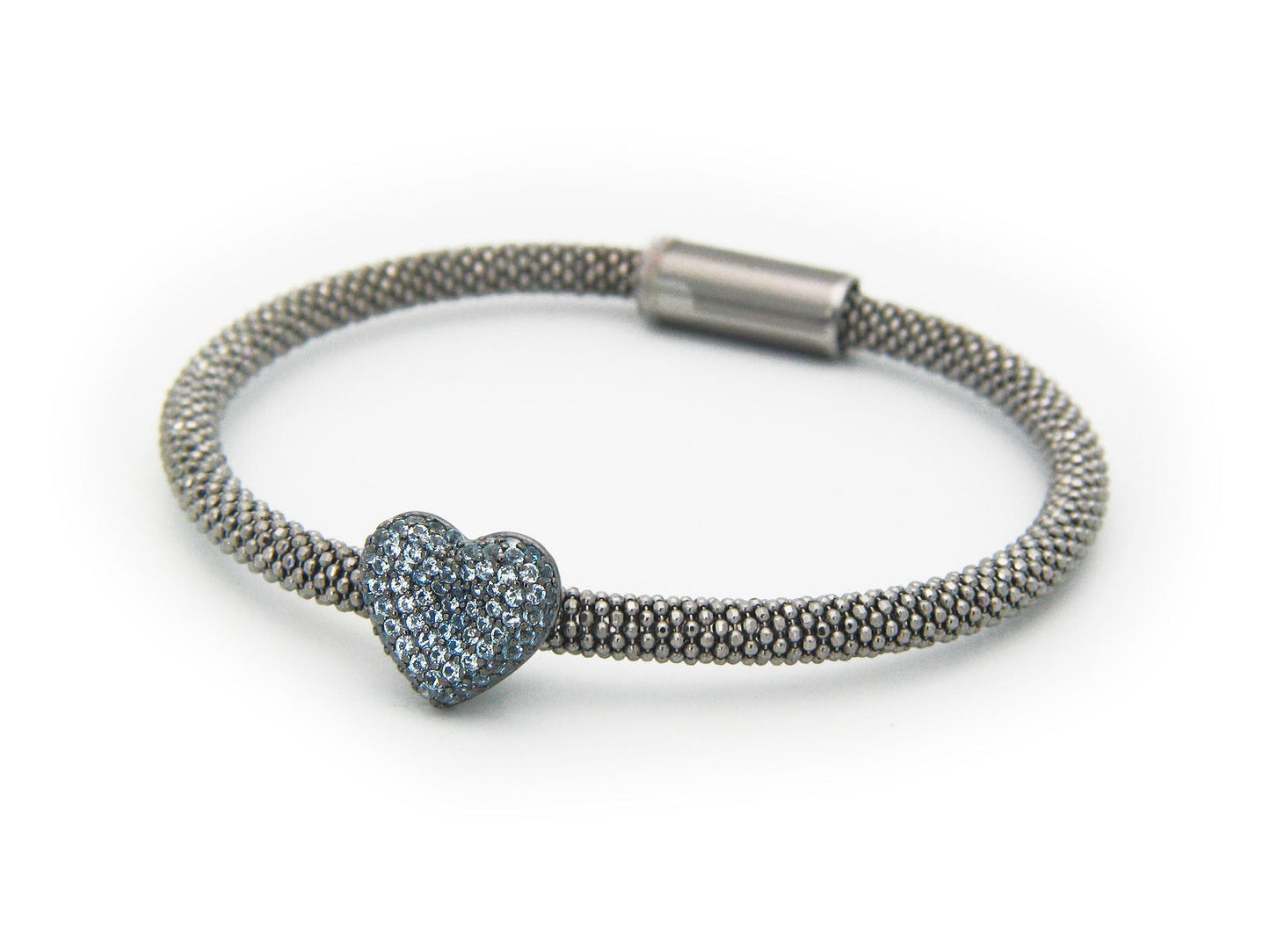 London Blue Cz Heart Bracelet Bracelets