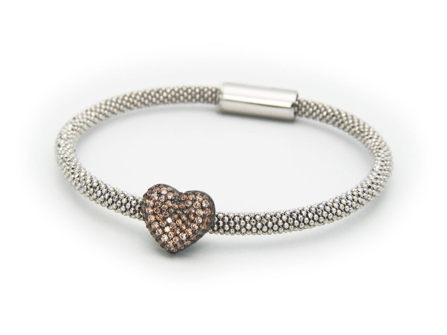 Champagne Cz Heart Bracelet Bracelets