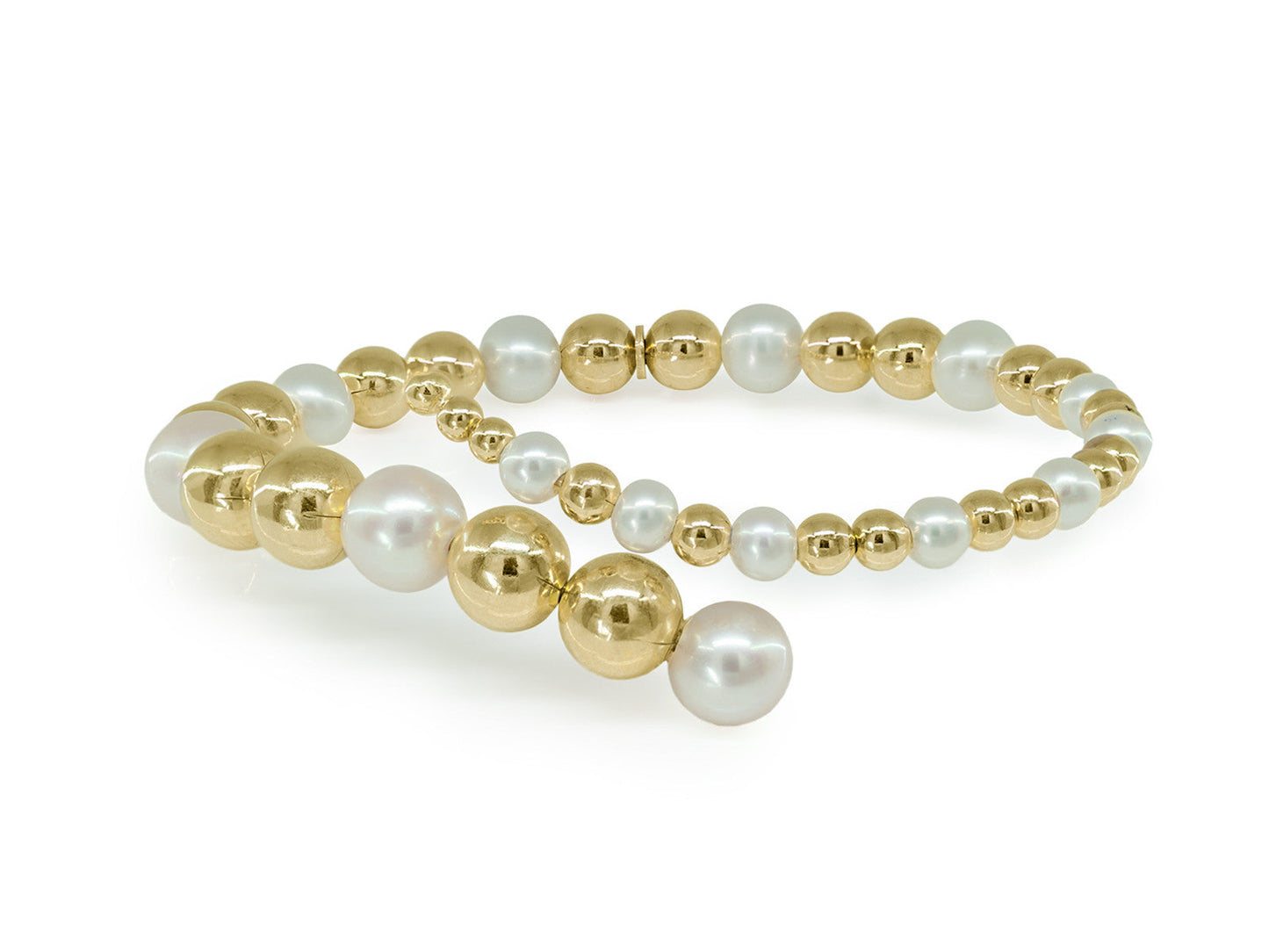 Golden Bubbles & Pearls Bracelet Bracelets
