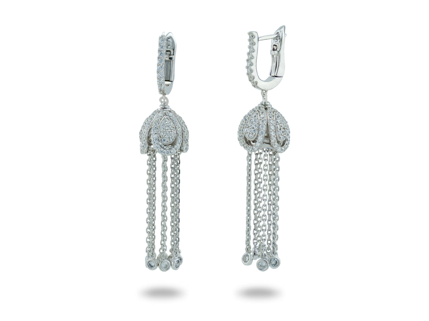 Fronay Co .925 Sterling Silver Tassel Earrings Earrings