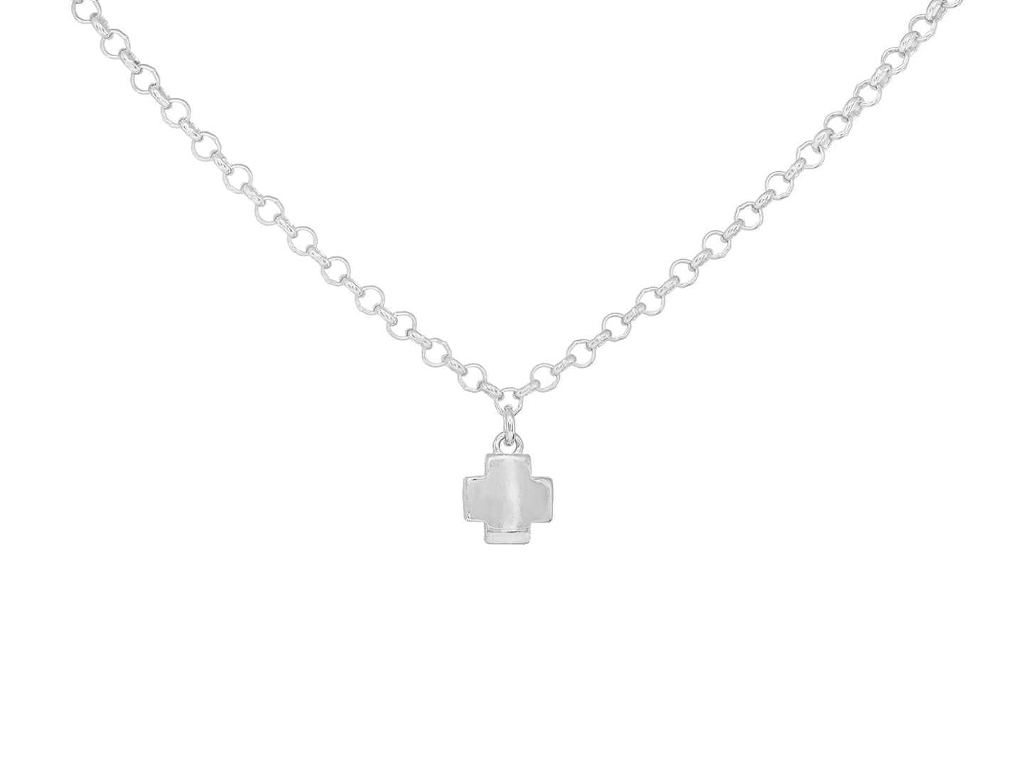 Square Box Cross Necklace Necklaces