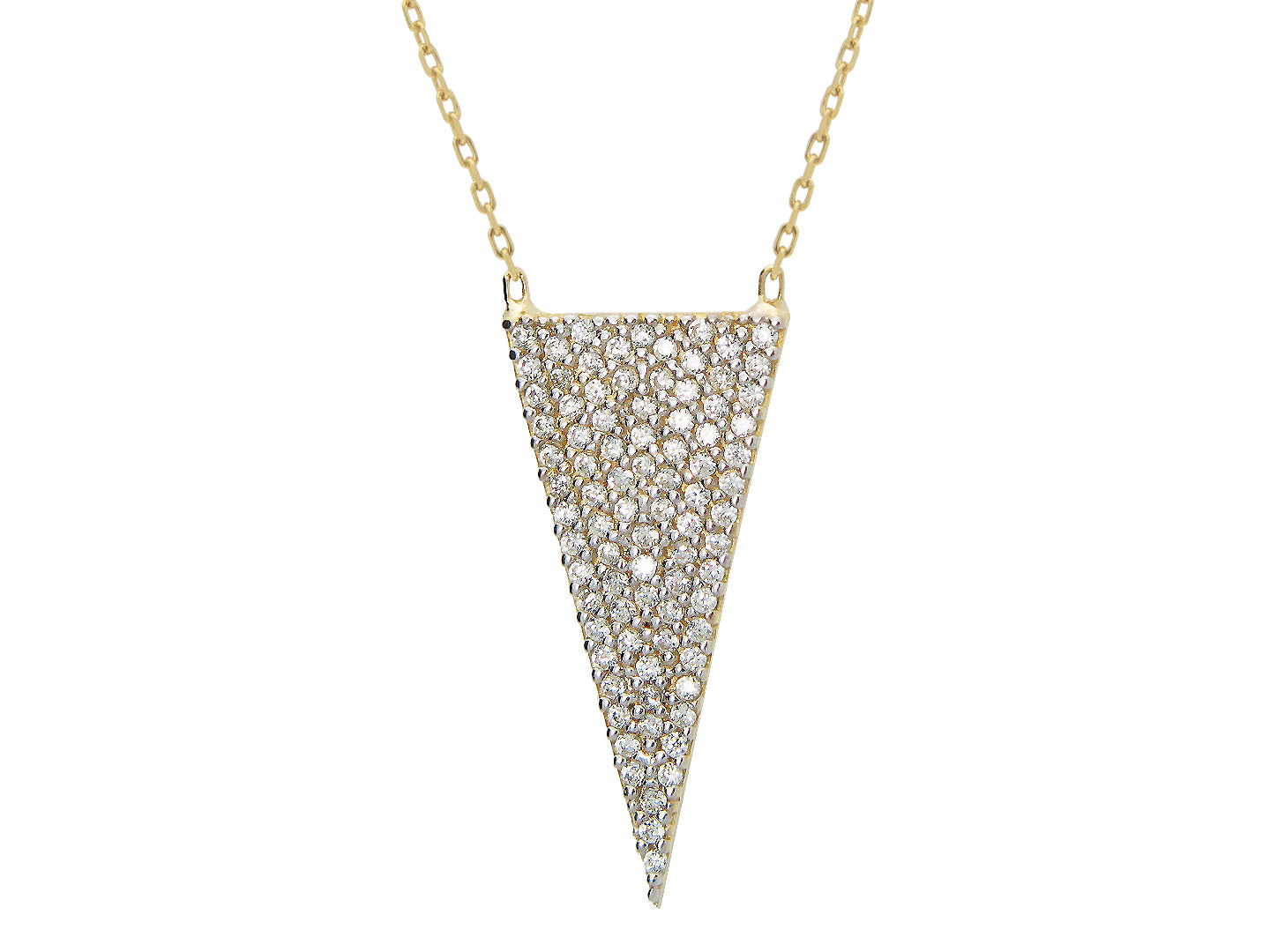 Brilliant Triangle Necklace Necklaces