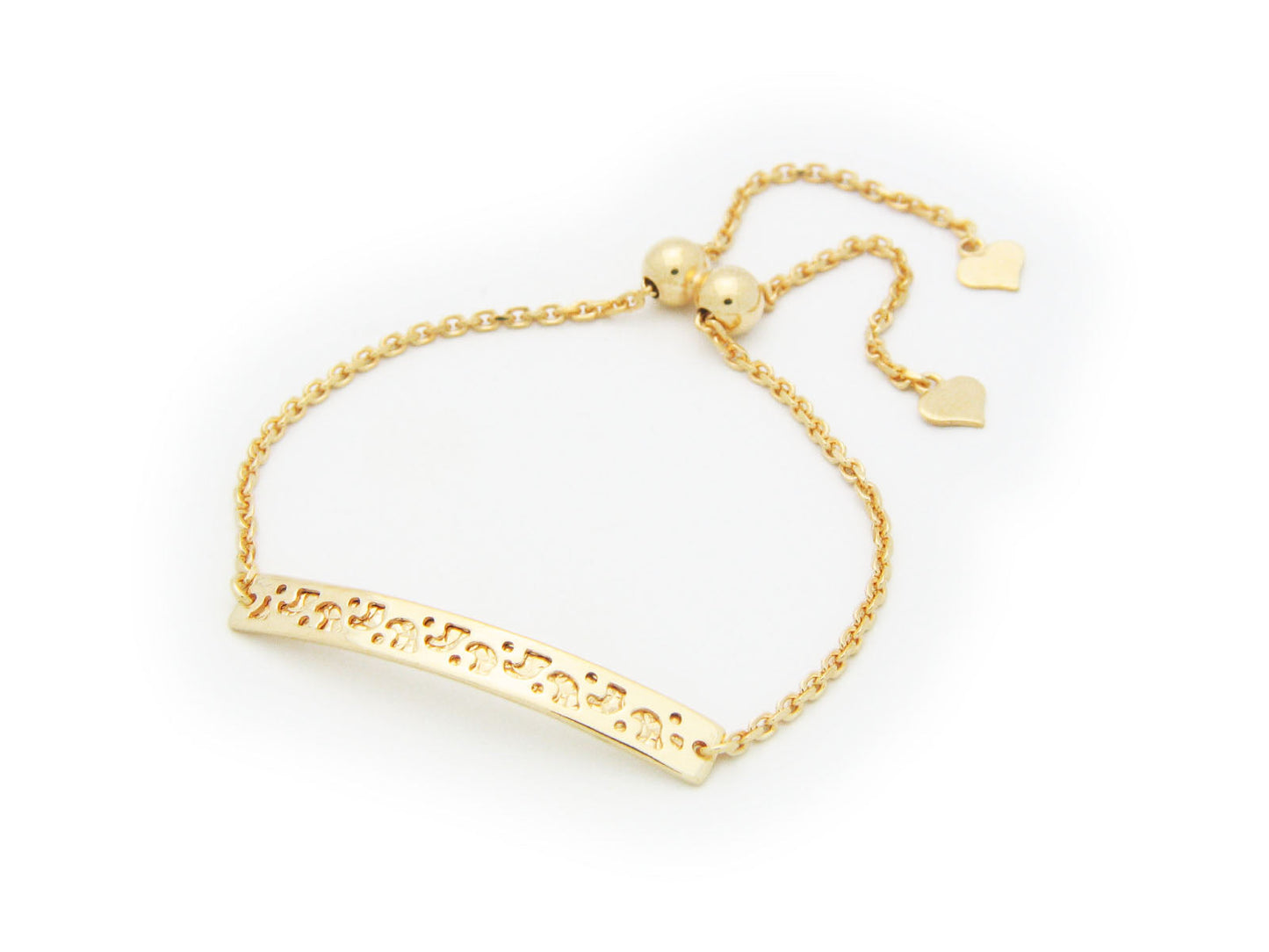 BecKids Adjustable Silver Plaque Bracelet Bracelets