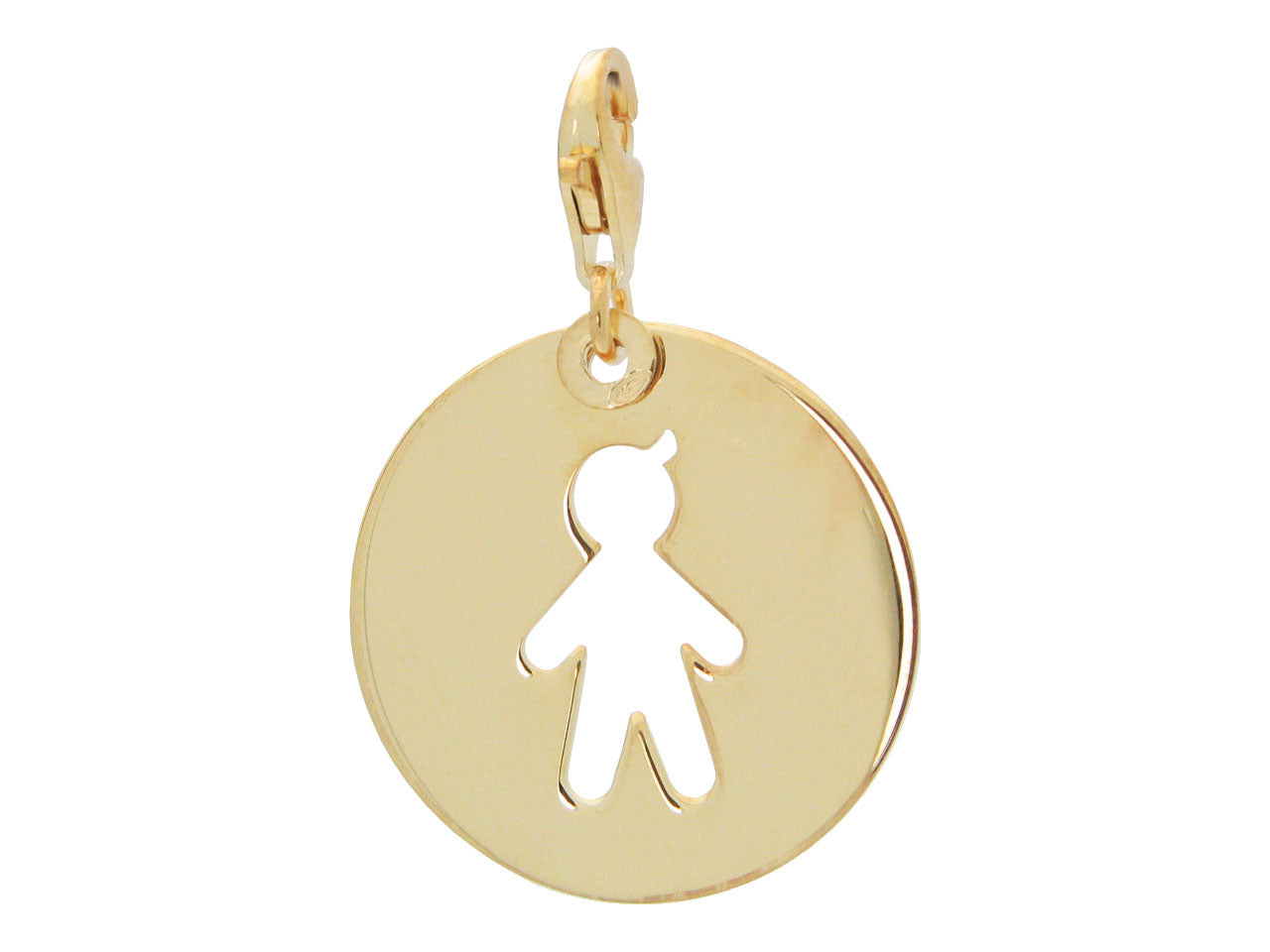 Golden Boy Cut Out Pendant Pendants
