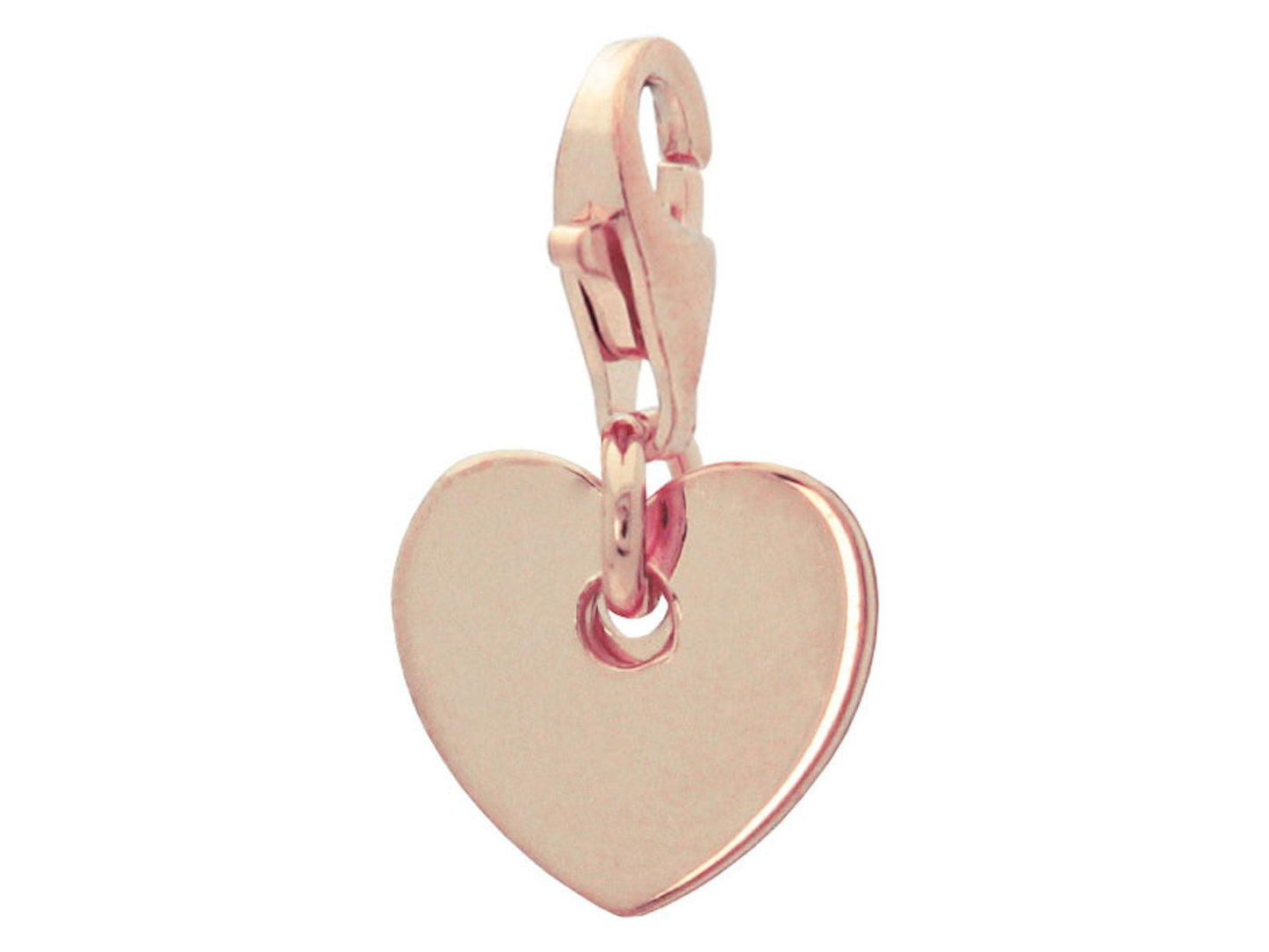 Rose Gold Heart Charm Pendant Pendants