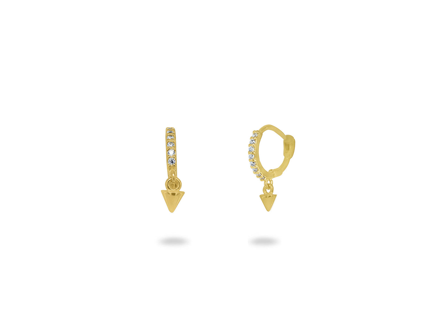 Mini Dangling Bullet Huggie Earrings Earrings
