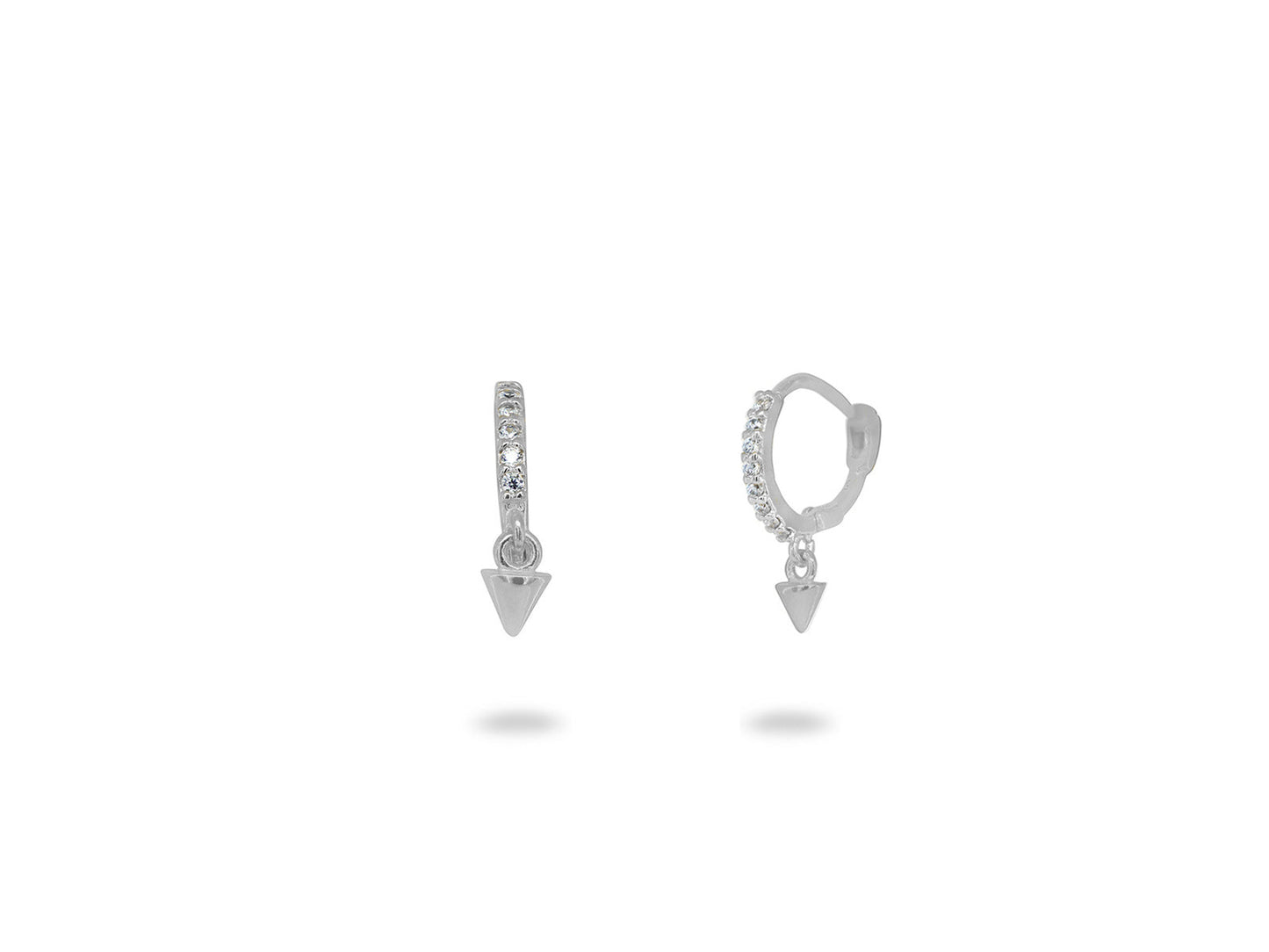 Mini Dangling Bullet Huggie Earrings Earrings