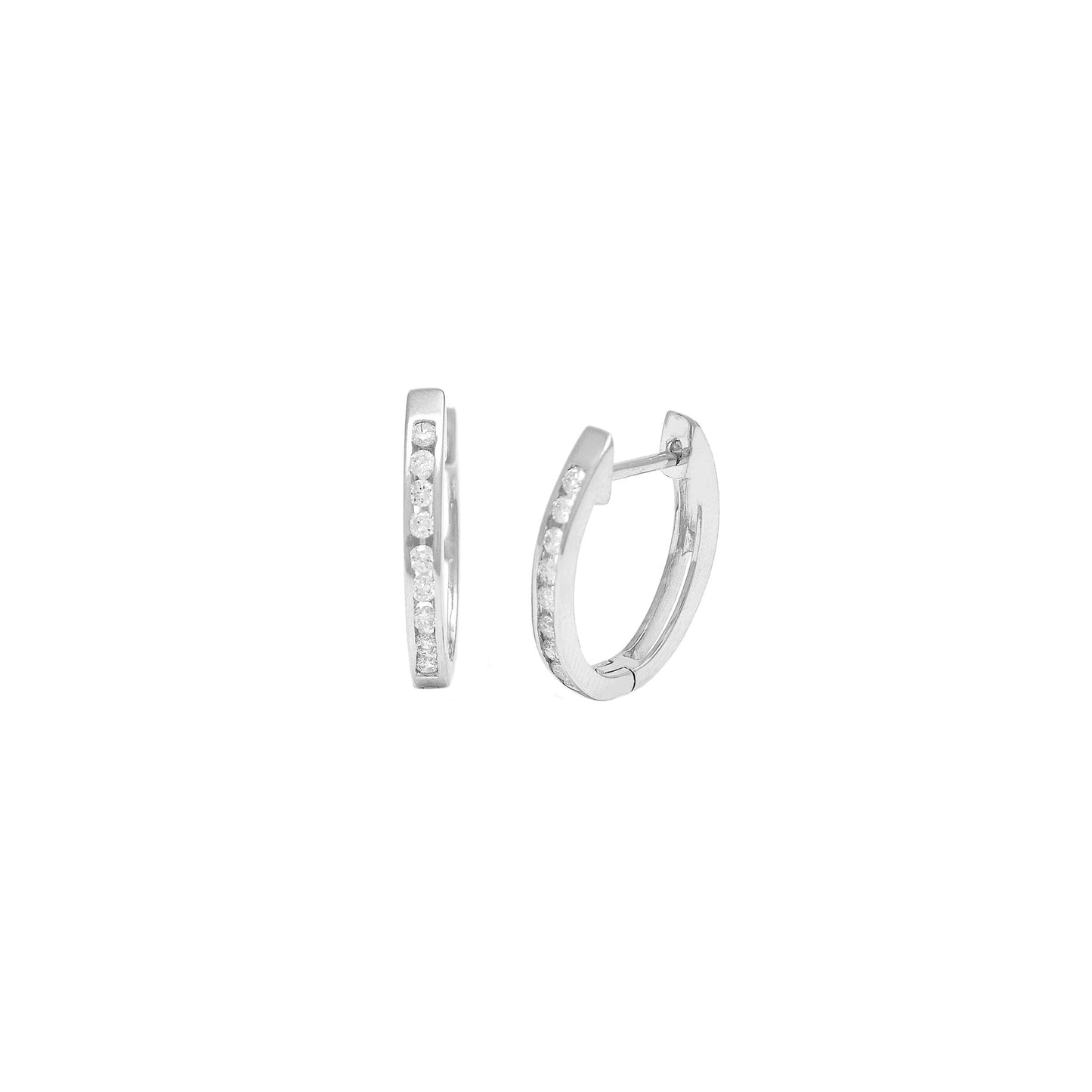 Mini CZ Huggie Hoop Earrings Earrings
