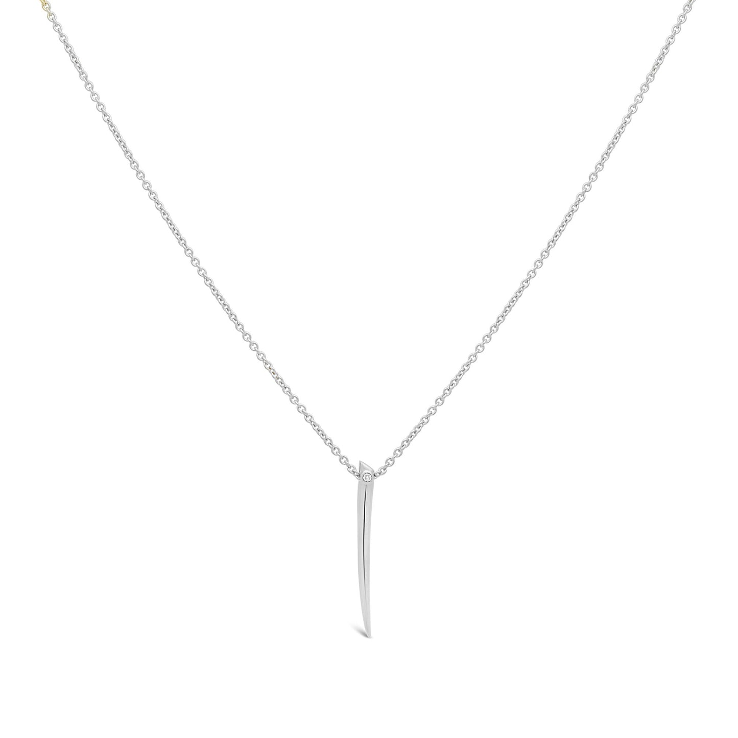 Silver Nail Necklace, 24 Inches Necklaces