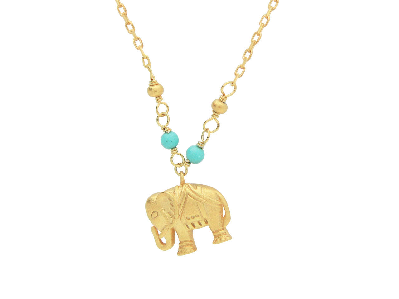 Lucky Golden Elephant Necklace Necklaces