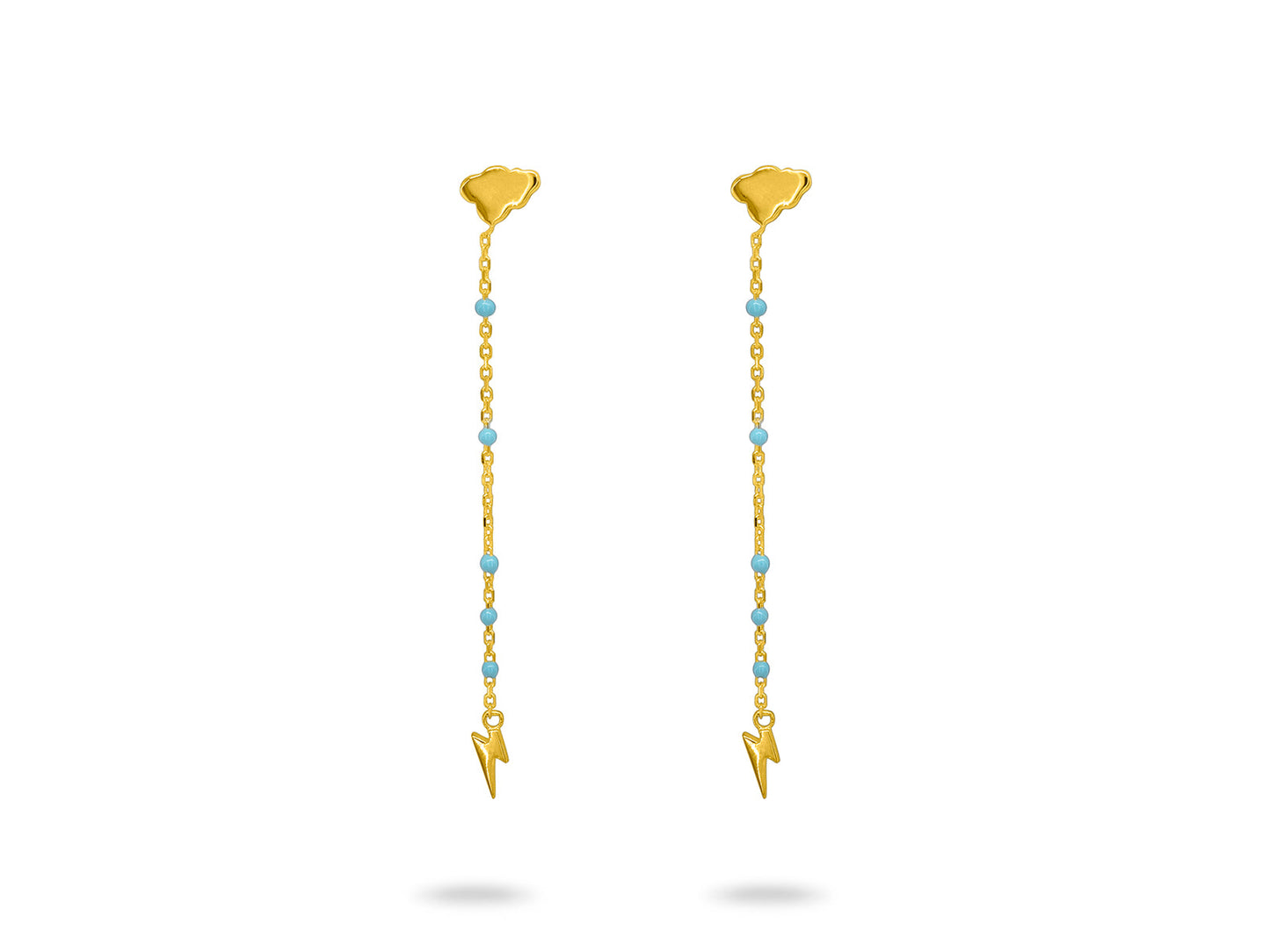 Mini Thunder & Lightning Enamel Earrings Earrings