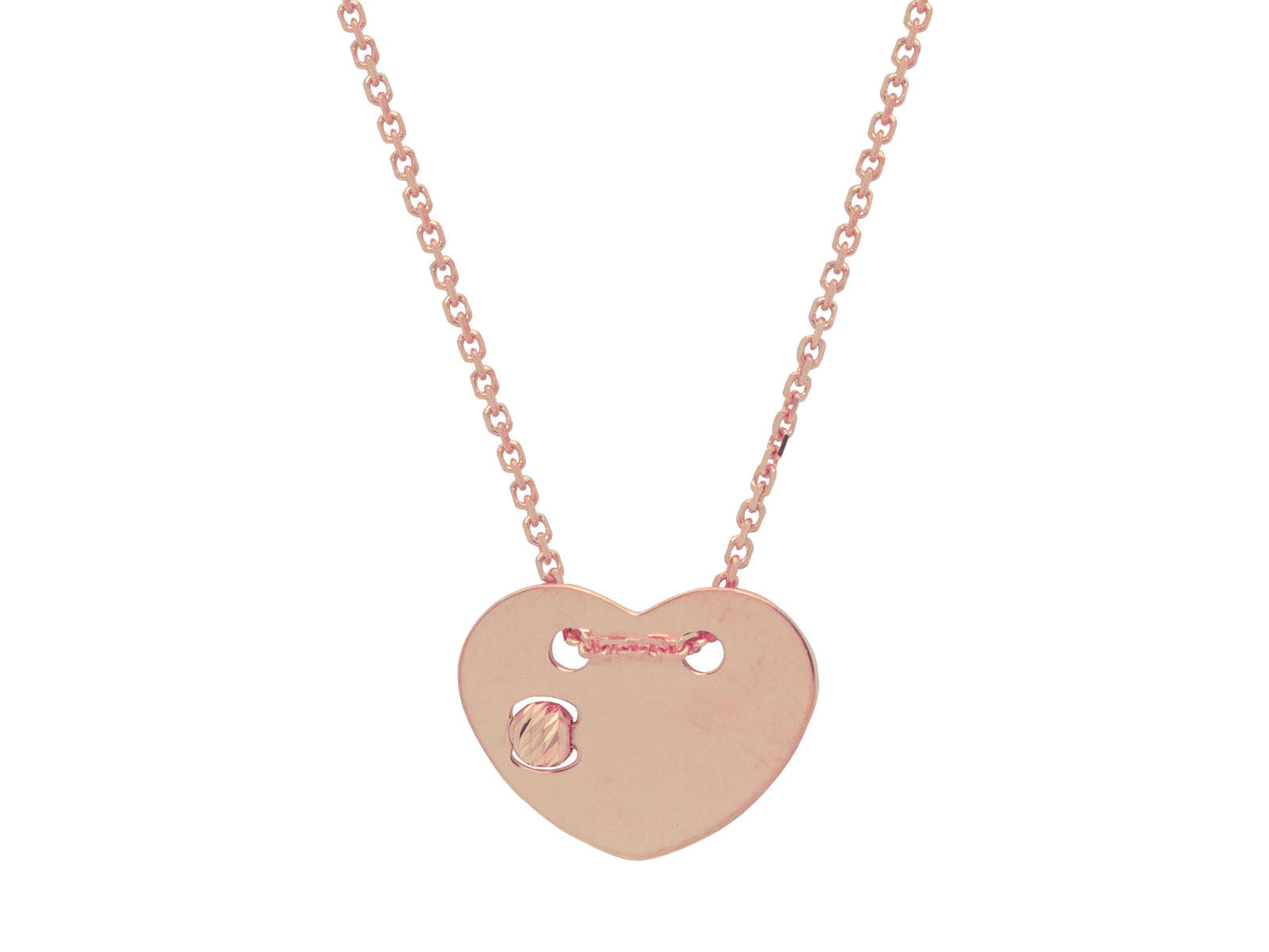 Revolving Pink Heart Necklace Necklaces