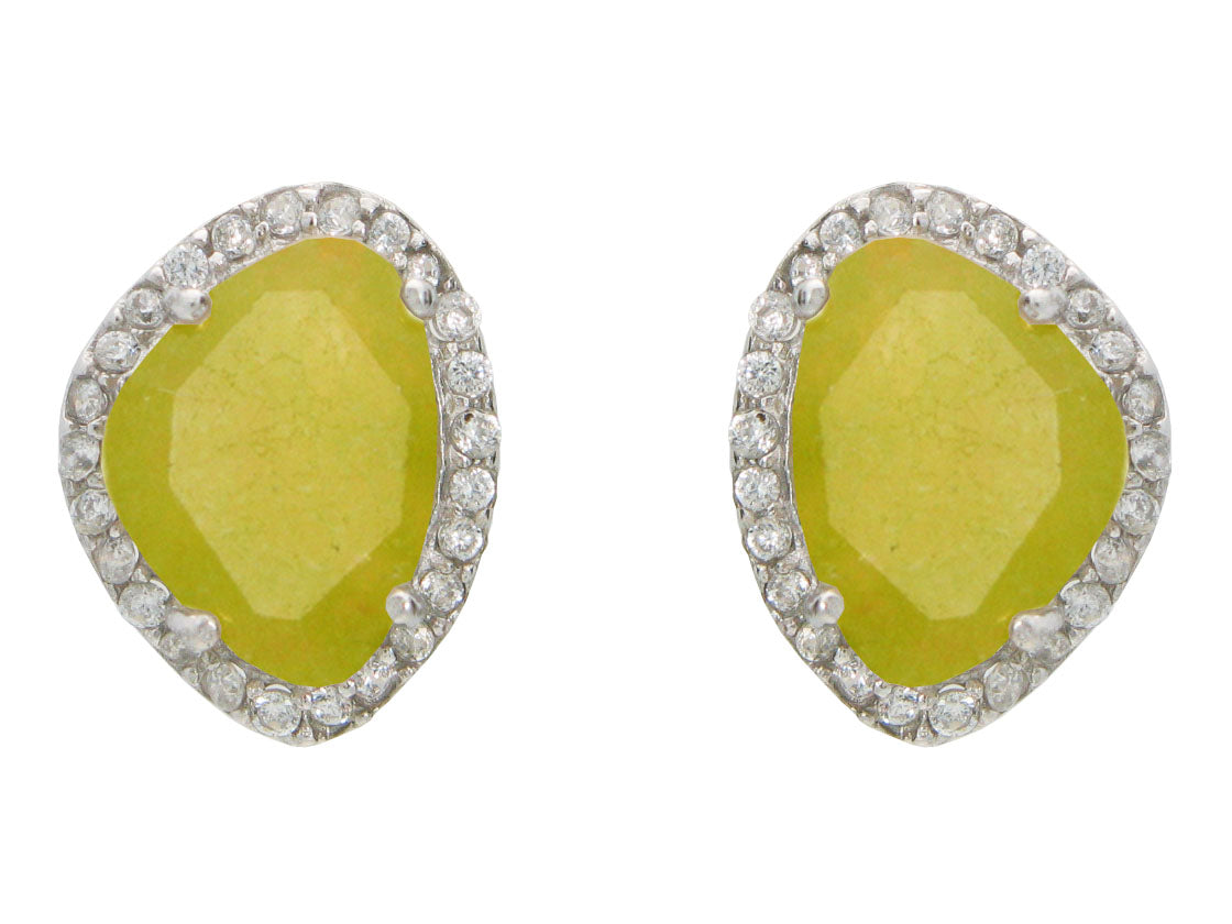 Lime Stud Earrings Earrings