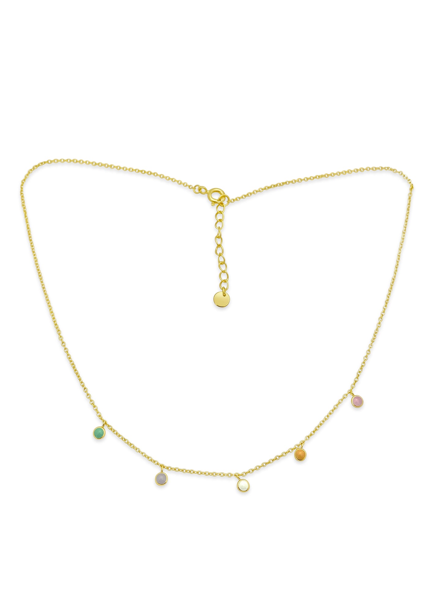 Enamel Candy Dots Necklace Necklaces