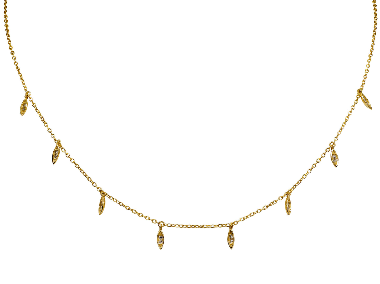 Sparkling Rain Drops Necklace (Vermeil) Necklaces