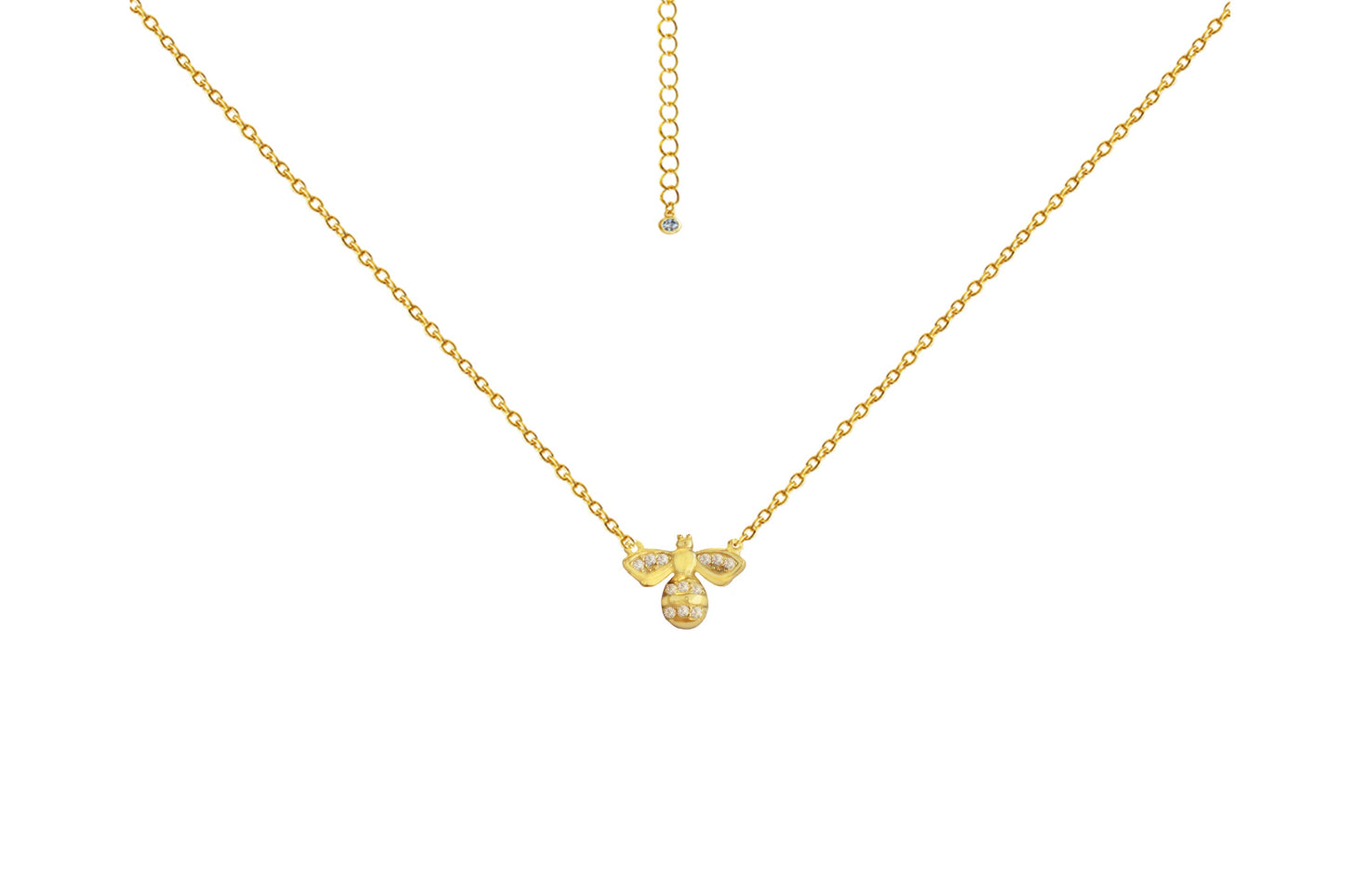 Golden Bumble Bee Necklace Necklaces