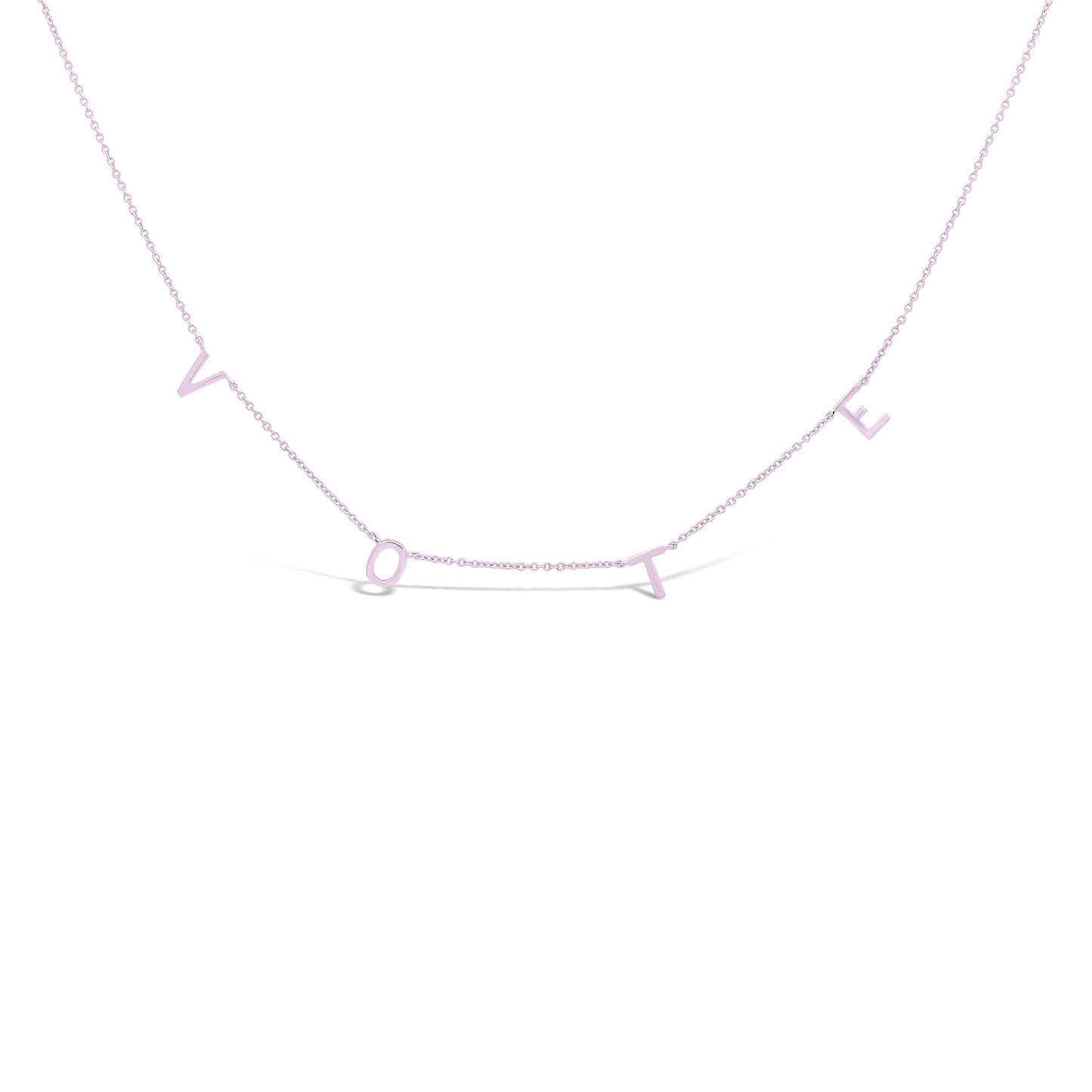 Rose Gold Vote Necklace Necklaces