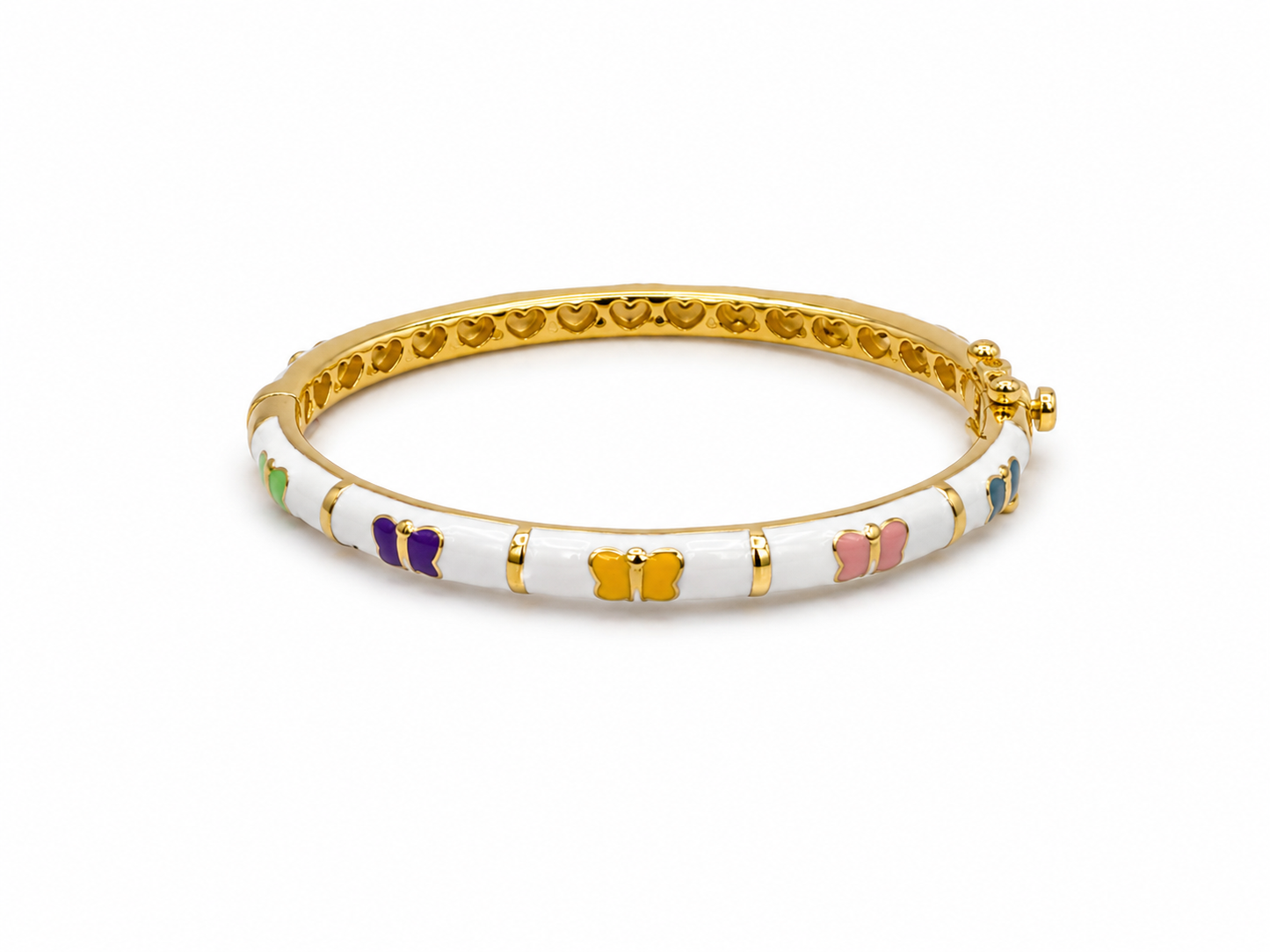 Enamel Bangle Bracelet Colores Butterflies