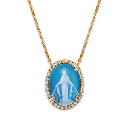 Halo Miraculous Mary Medallion