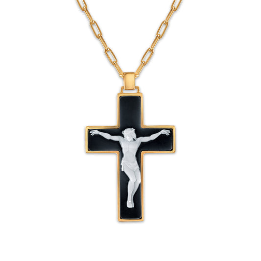 Sacred Mantle Black Crucifix