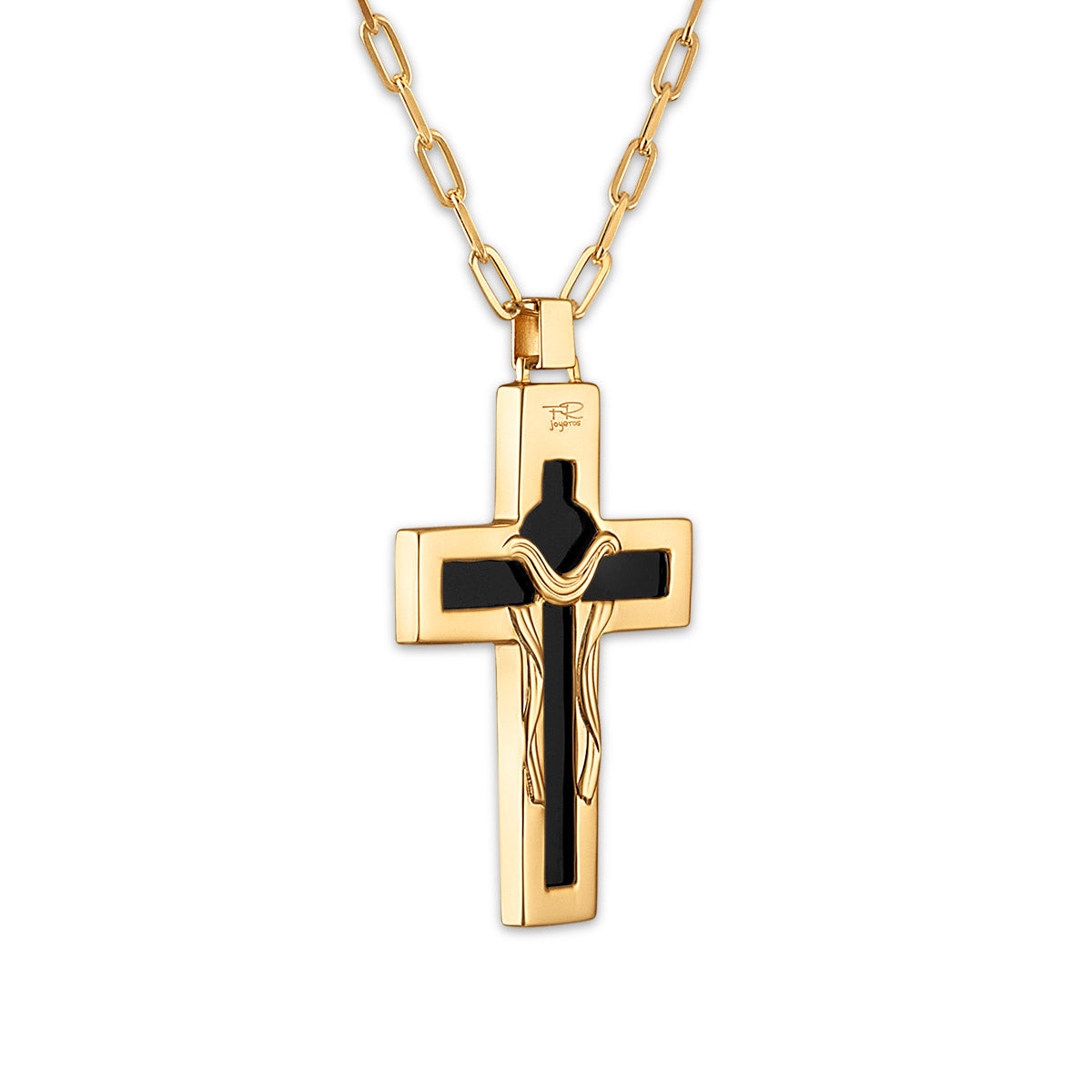 Sacred Mantle Black Crucifix Necklaces